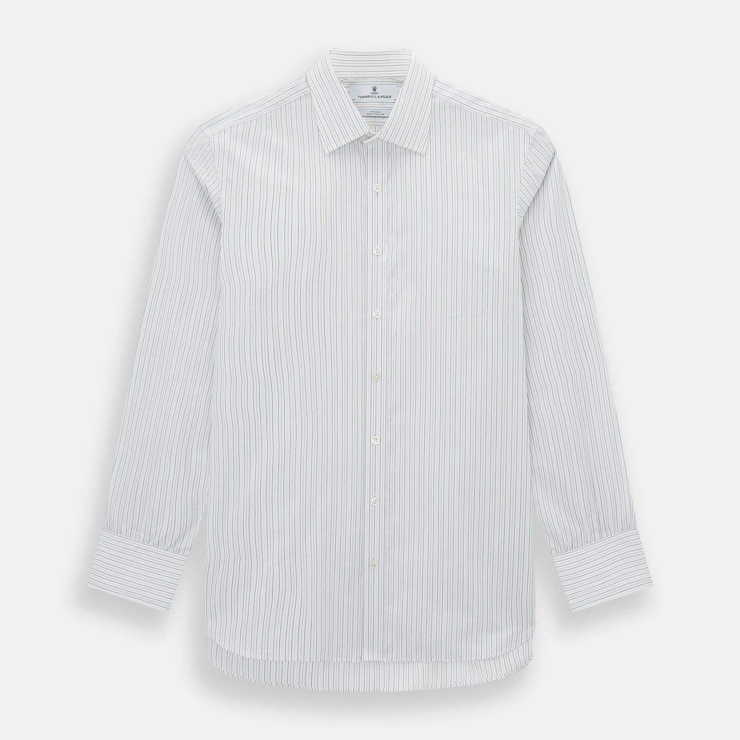 Blue Multi-Tone Double Pinstripe Mayfair Shirt