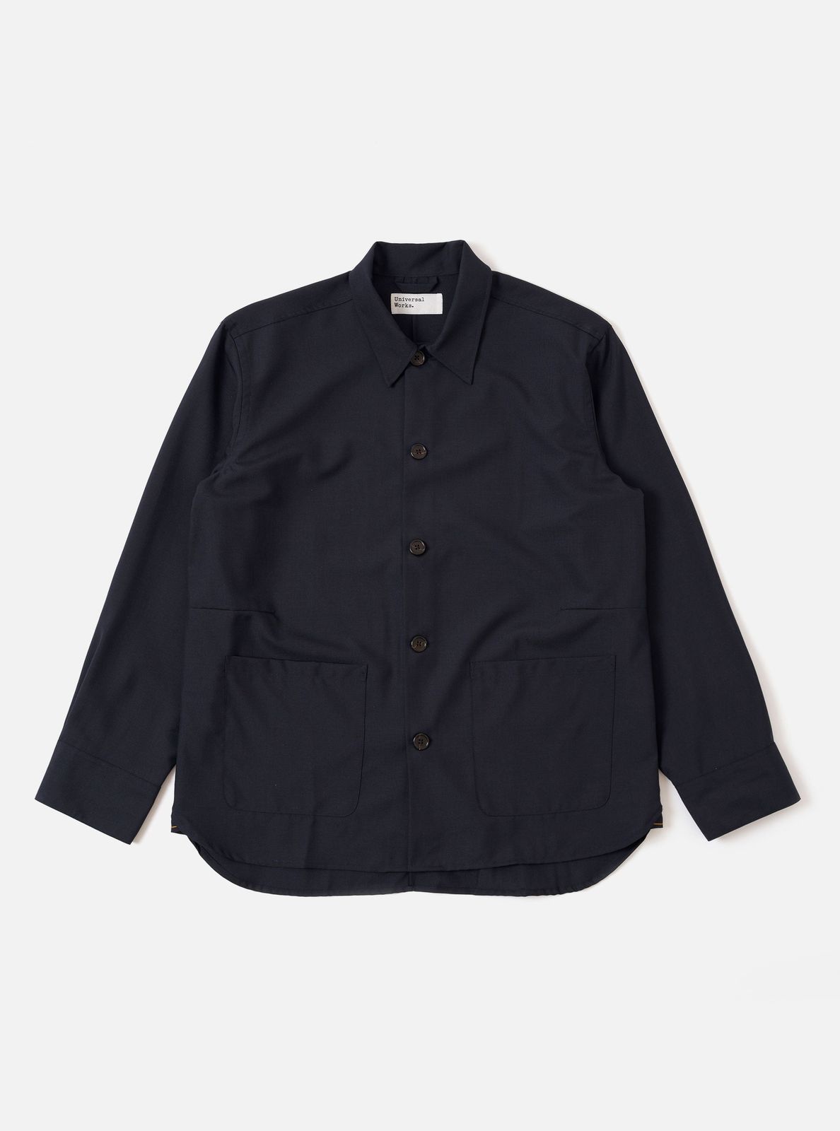 Navy Tropical Suiting Travail Overshirt