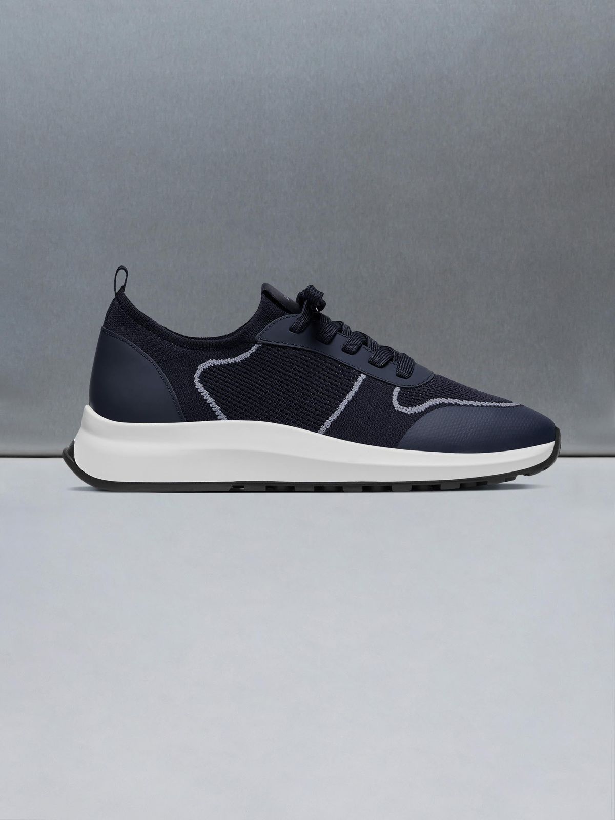Knitted Runner in Navy