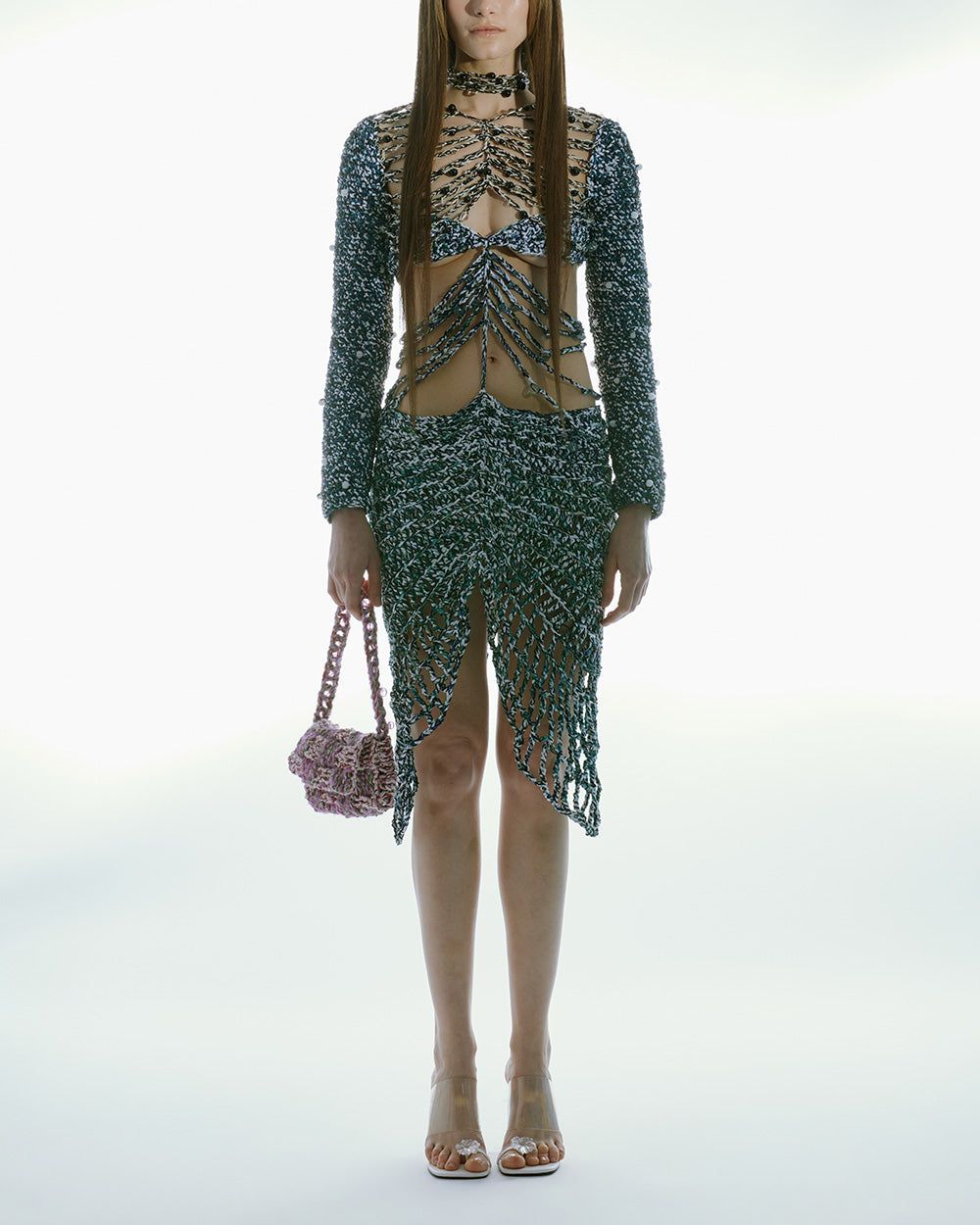 CROCHET CUT-OUT DRESS