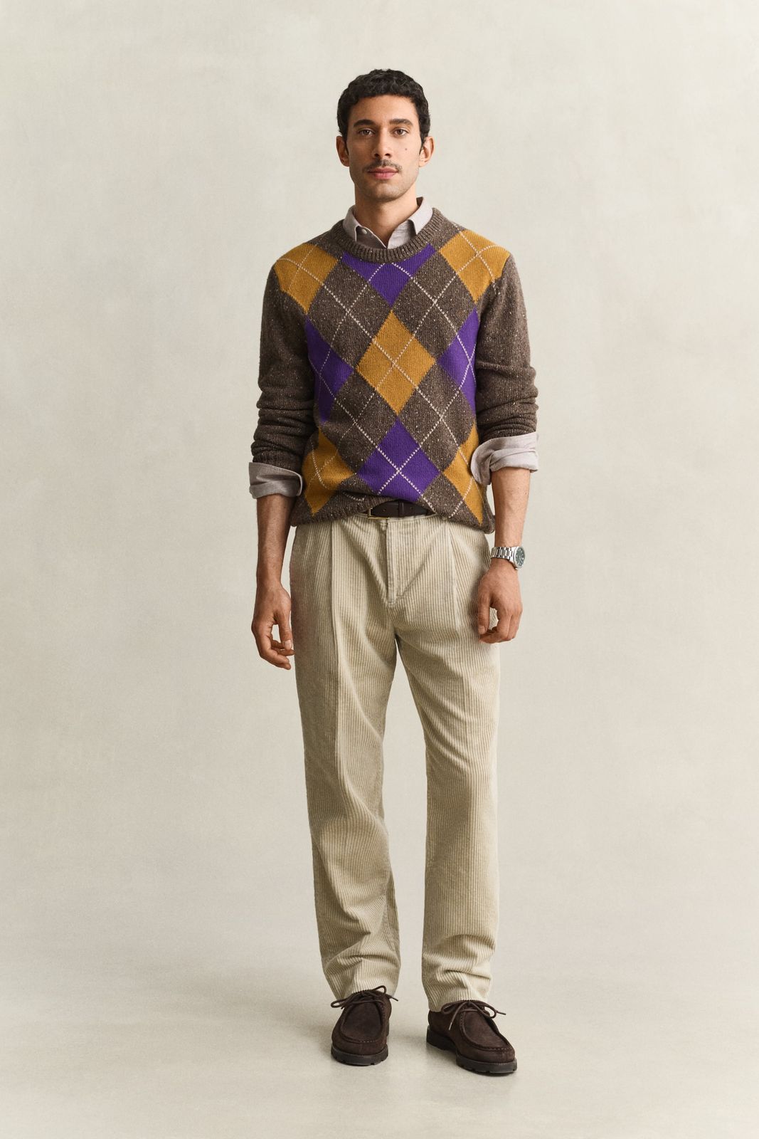 Corduroy Suit Pants - CLAY BEIGE