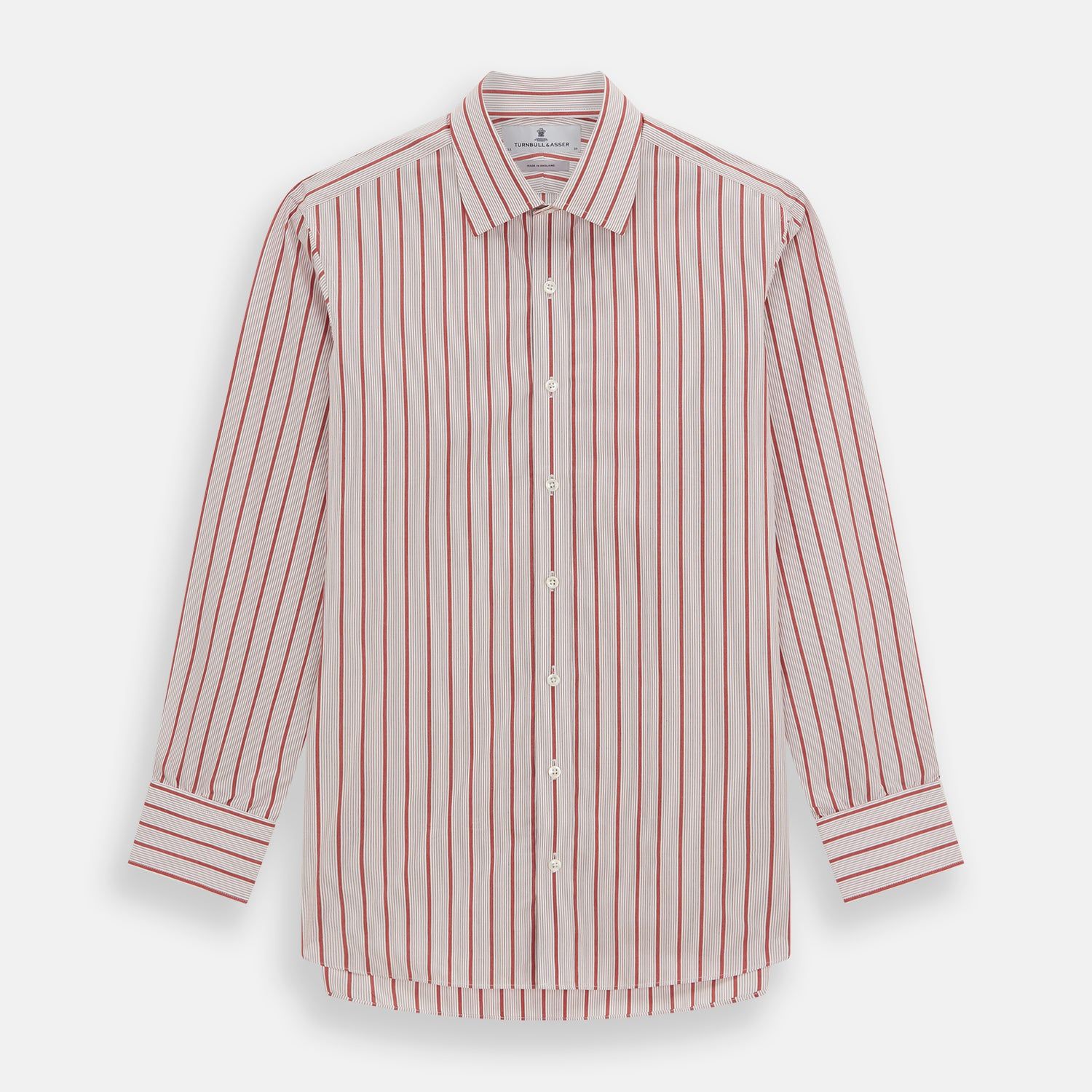 Red Multi Track Stripe Mayfair Shirt