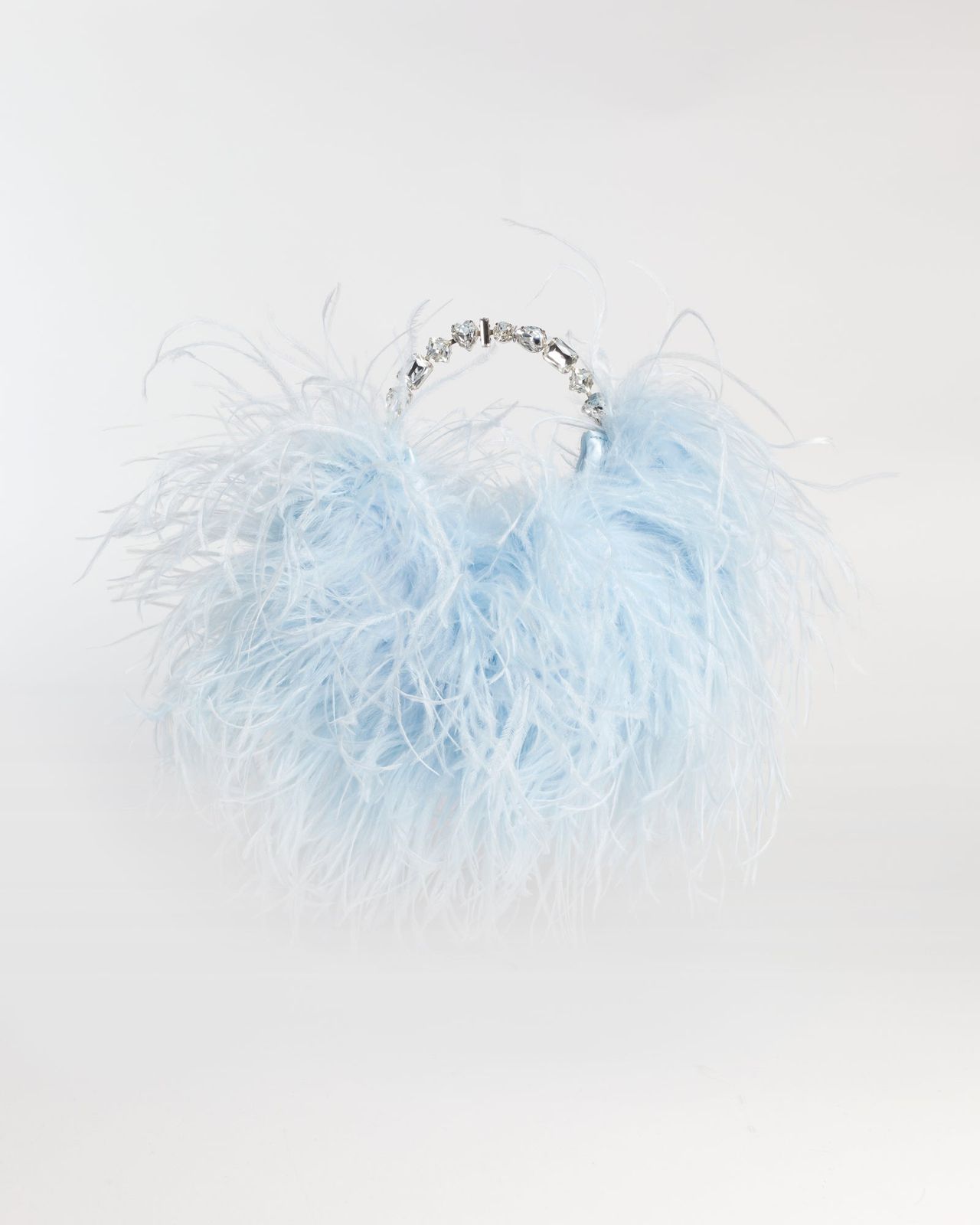 Pale Blue Taliya Feather Pouch