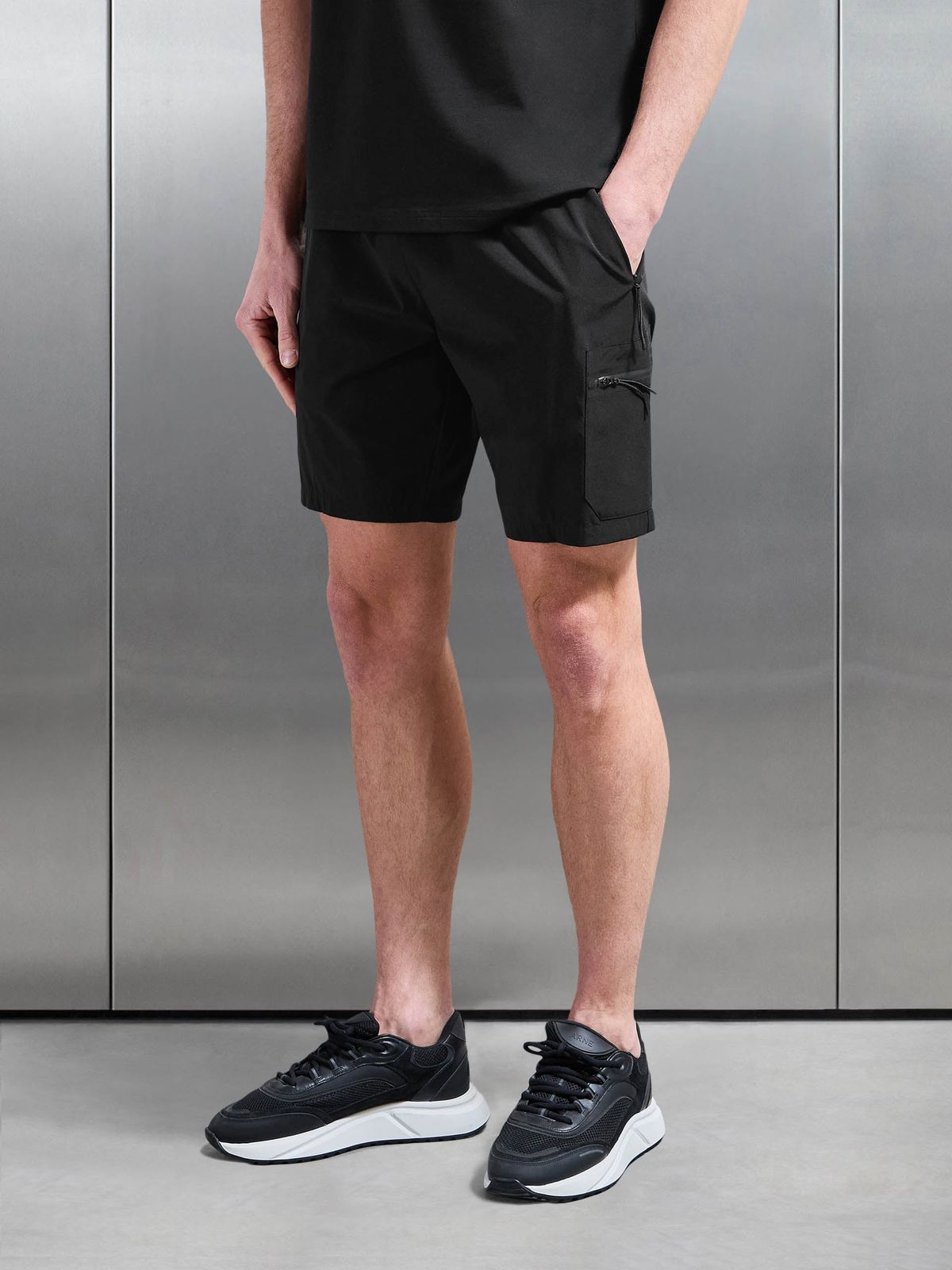 Active Cargo Short in Black