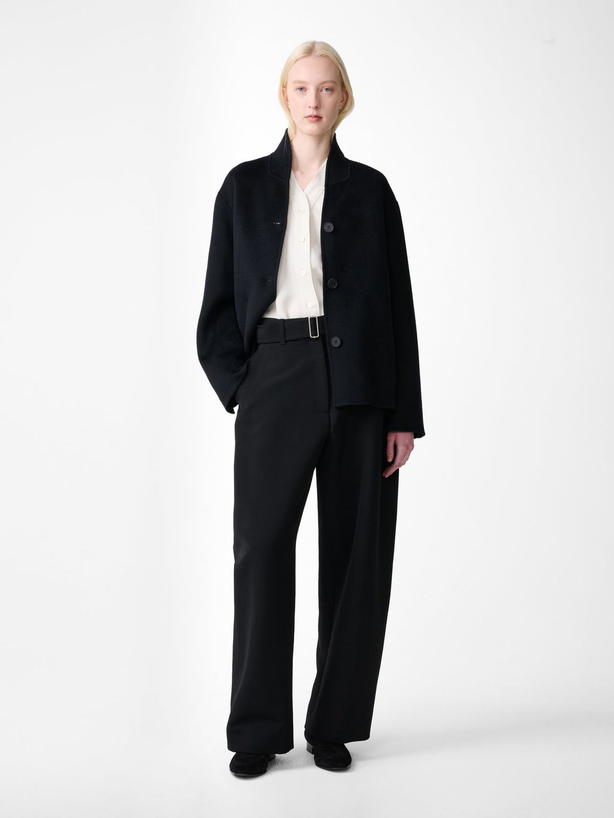 Rhine Wool Jacket in Darkest Navy