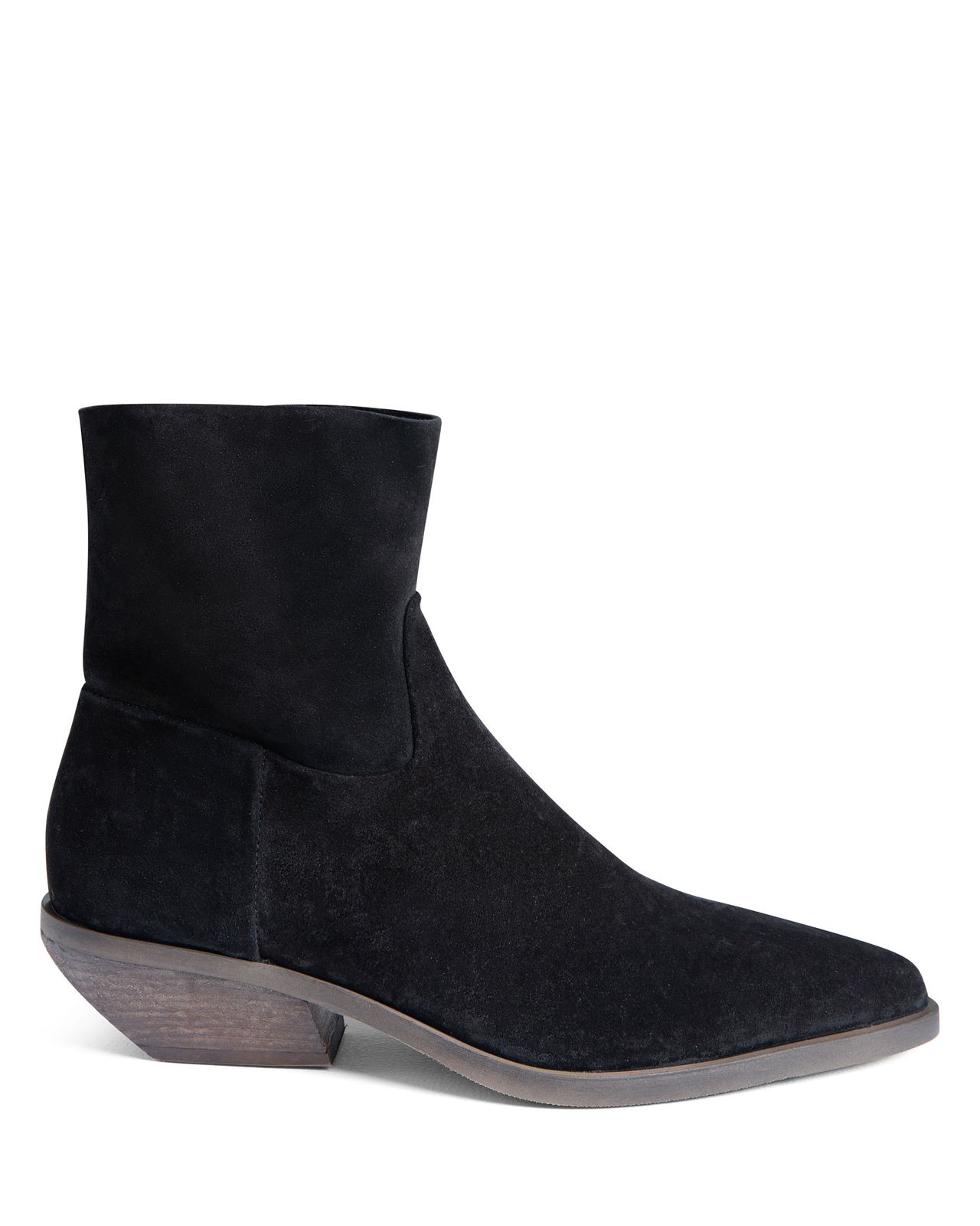 Western Ankle Boot Black Suede E4519