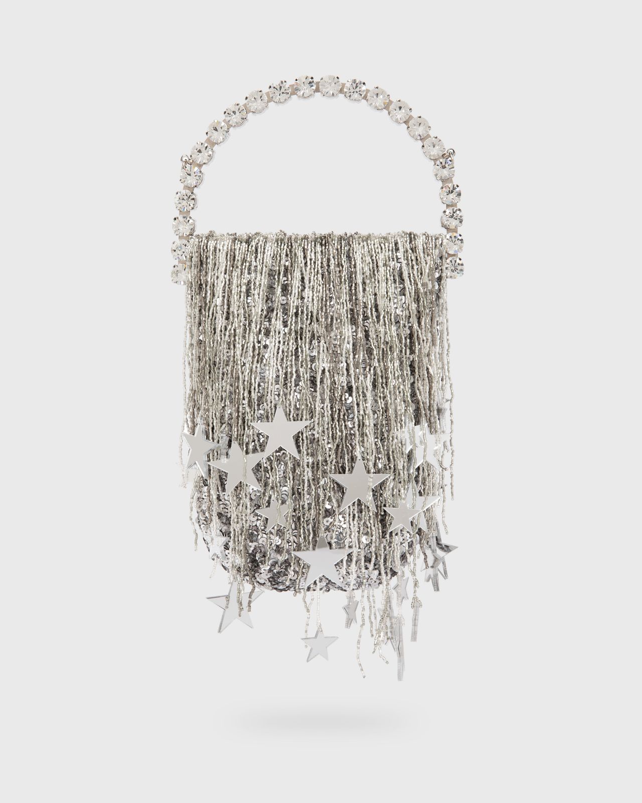 Silver Stars Micro Fringe Eternity Pouch