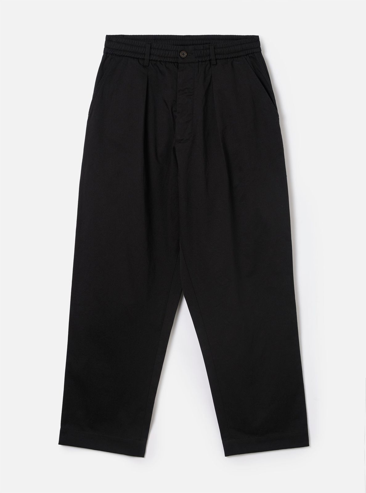 Black Twill Oxford Pant