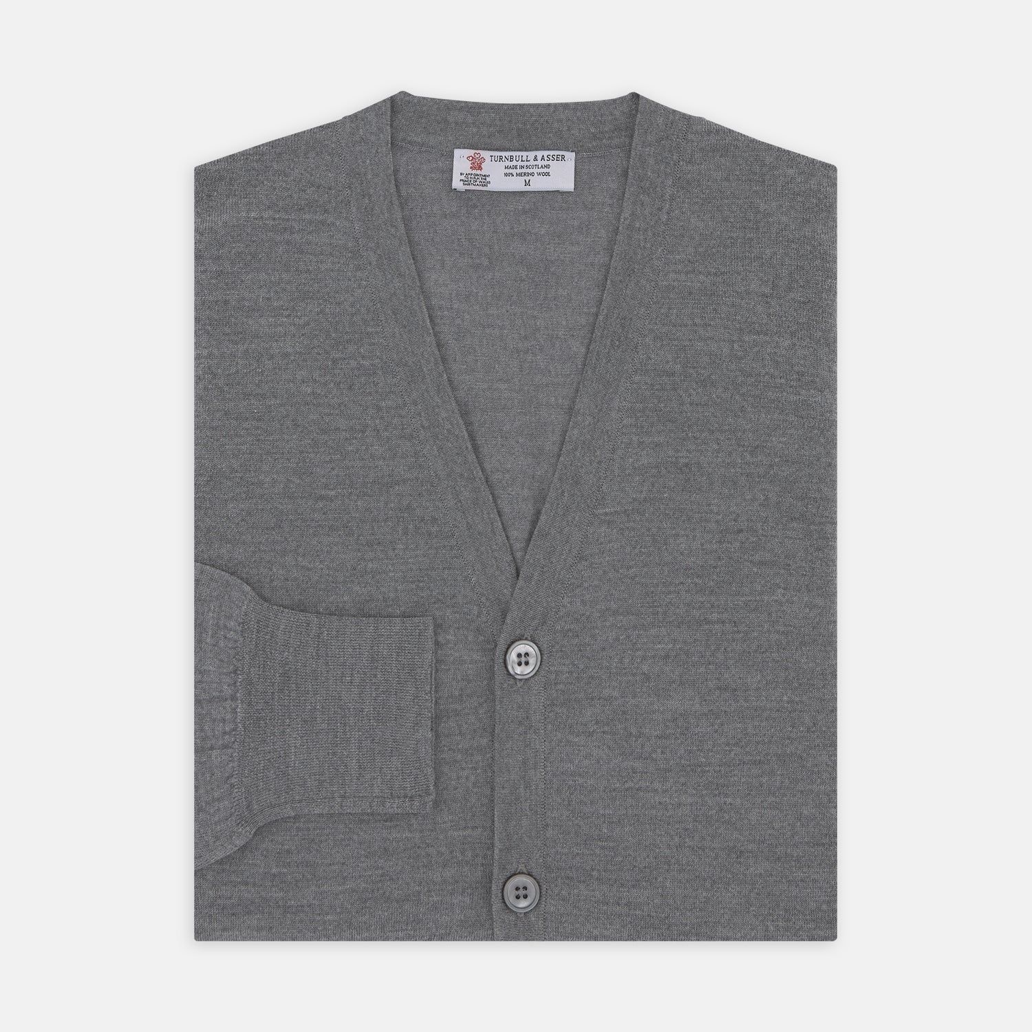 Flannel Grey Merino Wool Cardigan