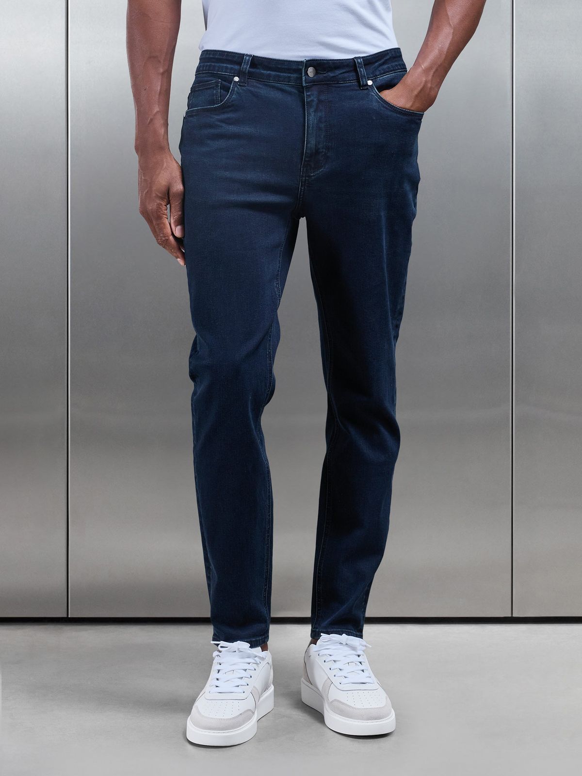 Slim Fit Denim Jeans in Navy