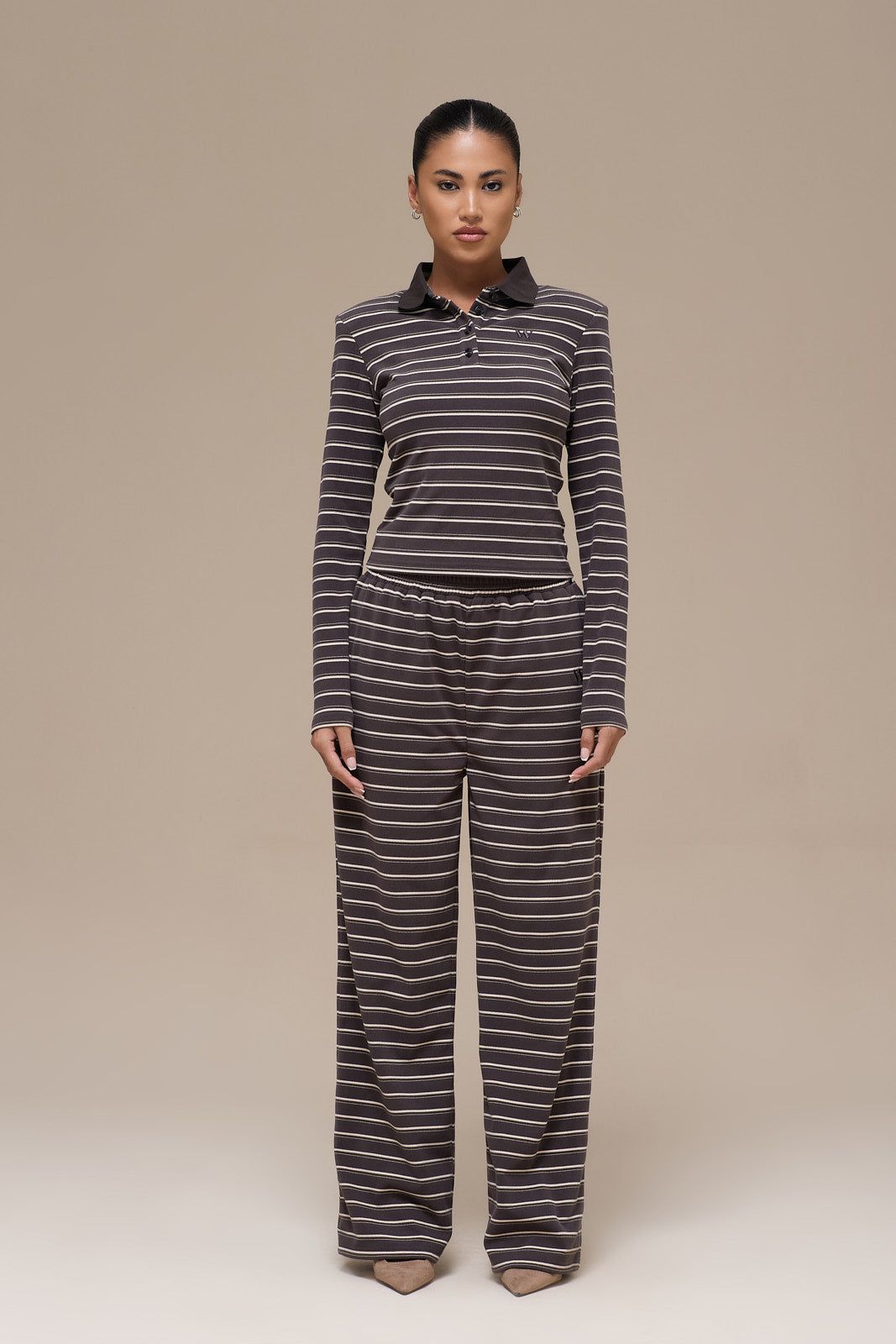 FRANKIE TROUSERS | GREY STRIPE