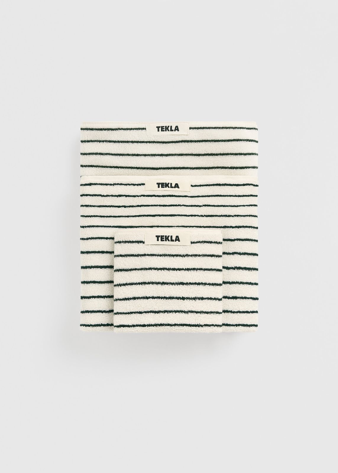 Tekla Towel - Racing Green Stripes