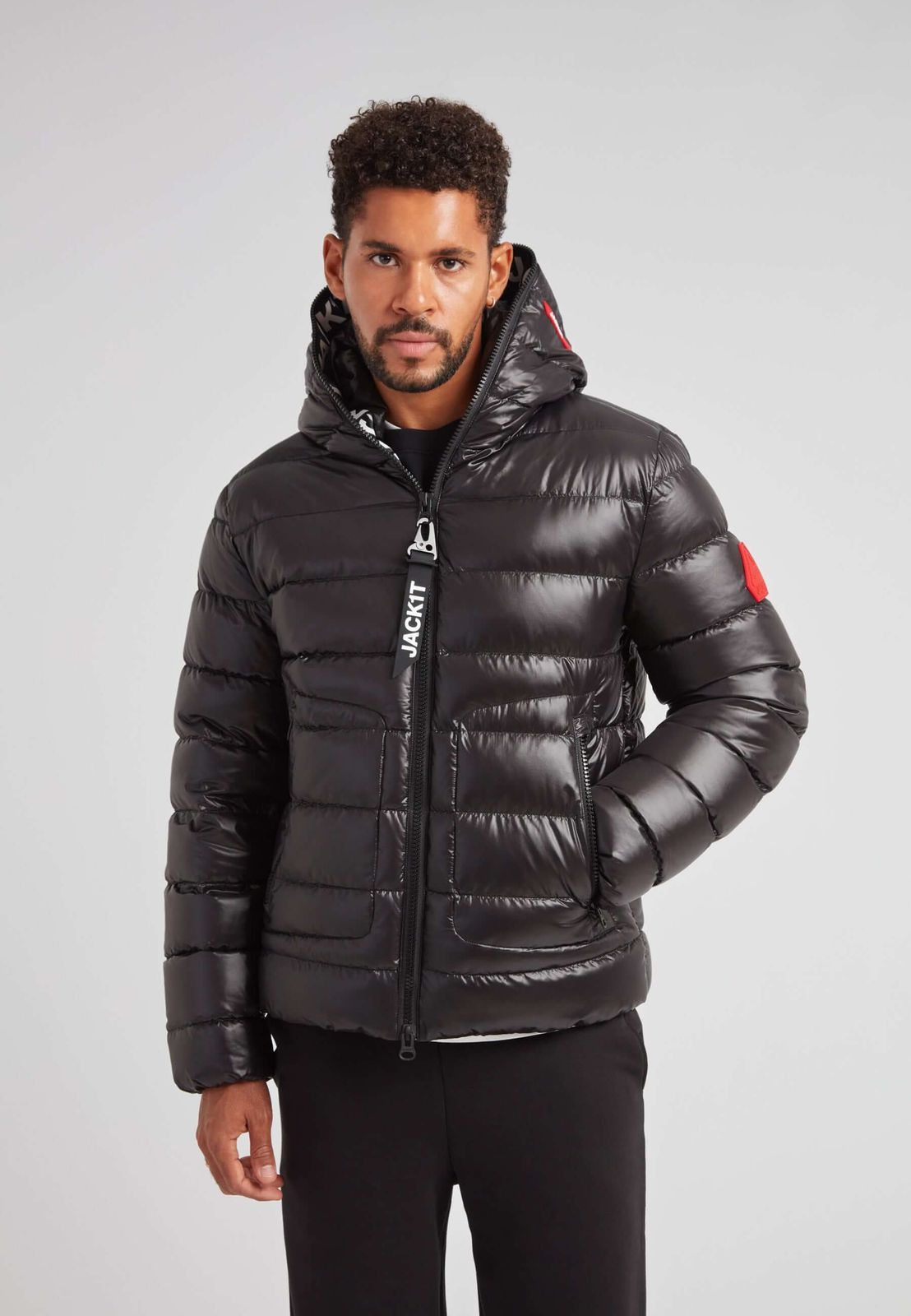 R4D Tramline Puffer Racer Jacket Lux Black