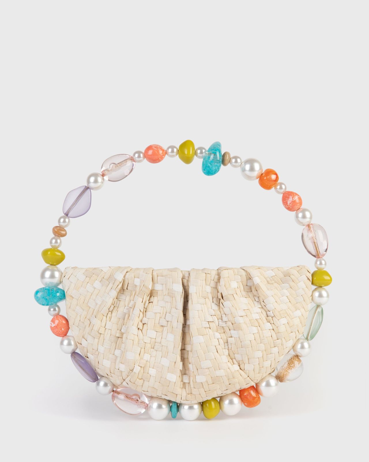 Coral Beaded Medium Jumbo Bag