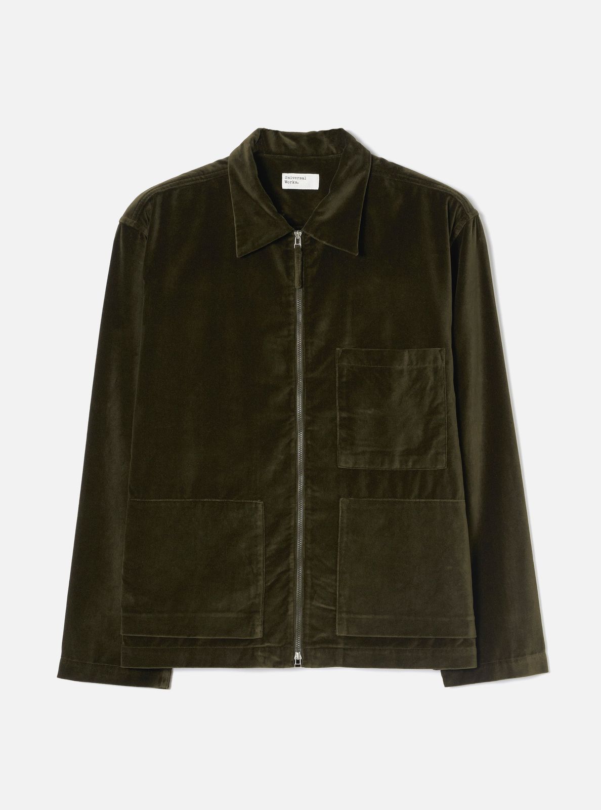 Olive CPH Velvet Zip OS Shirt