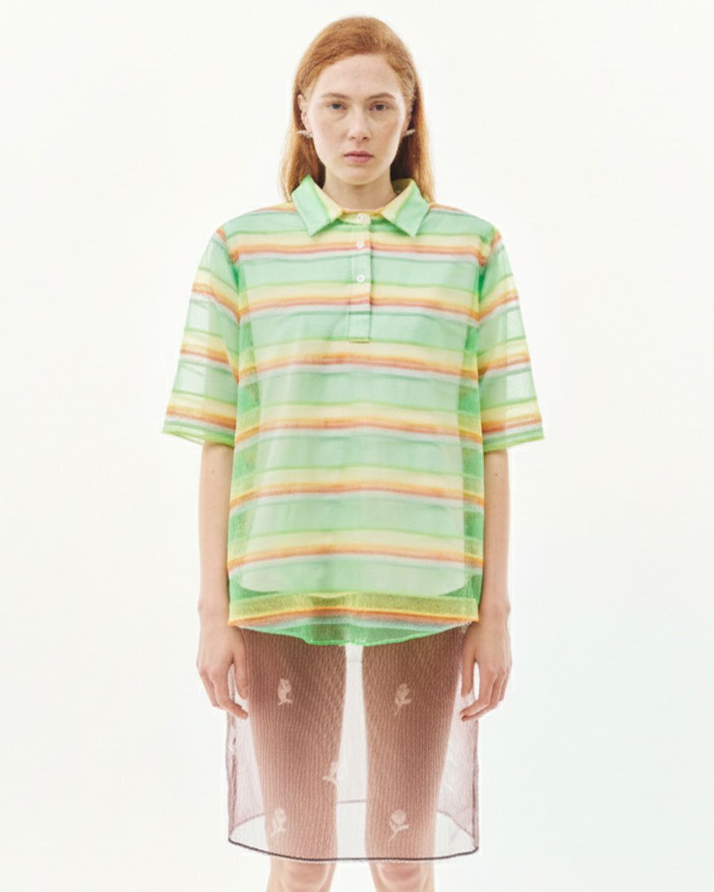 STRIPED POLO TEE