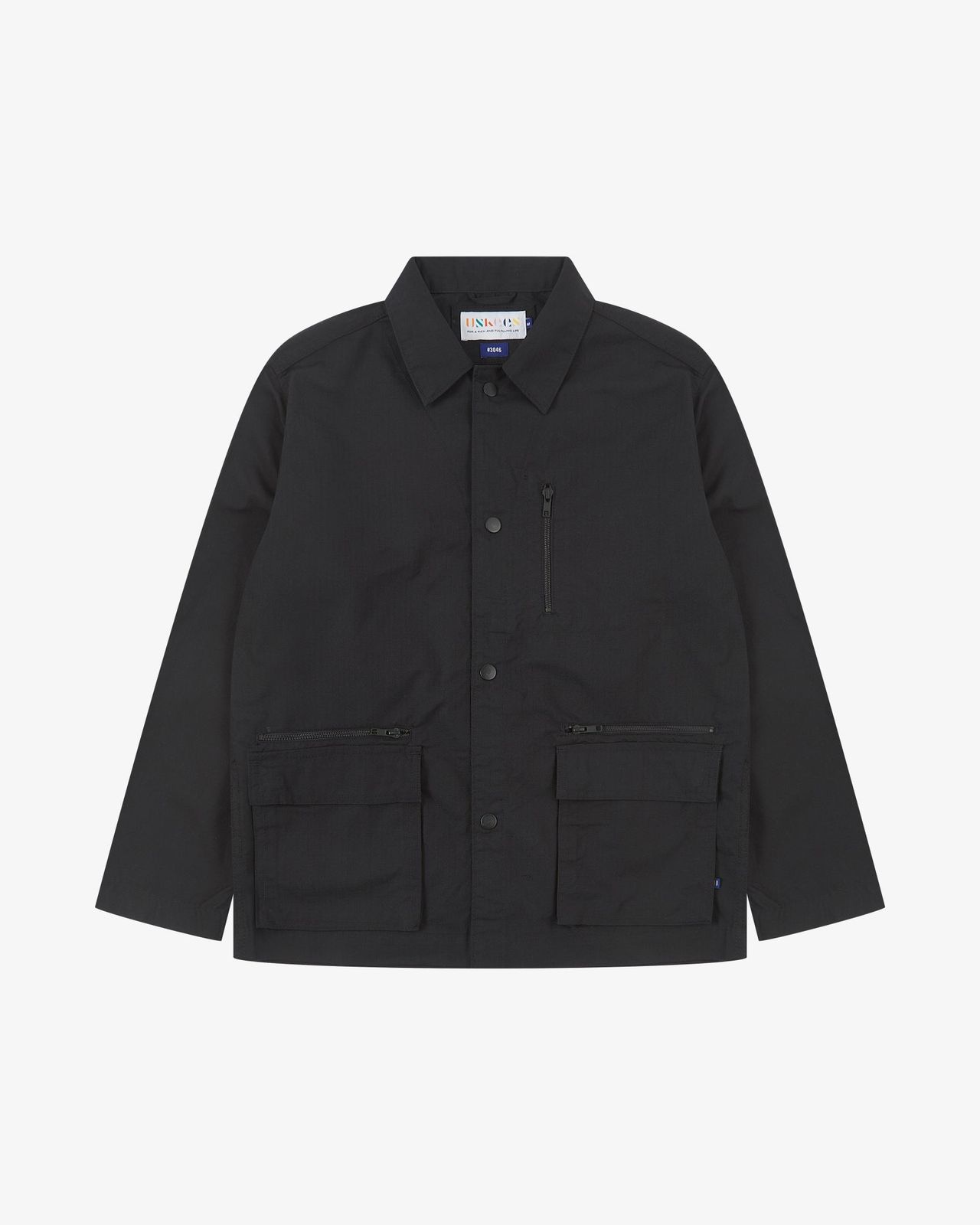 3046 Ripstop utility jacket - previous dye batch - black