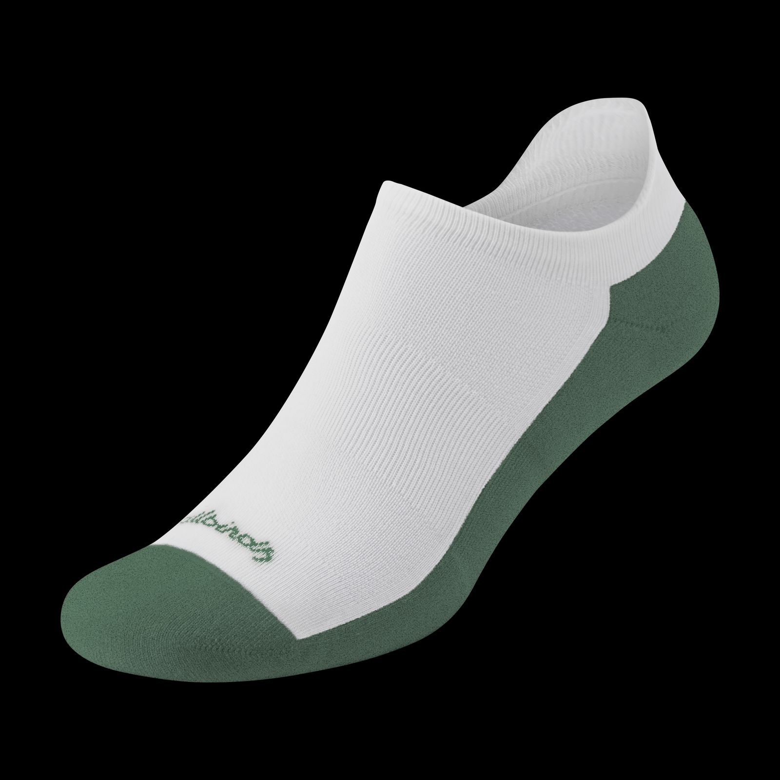 Anytime Ankle Sock - Blizzard (Verdant Green Sole)