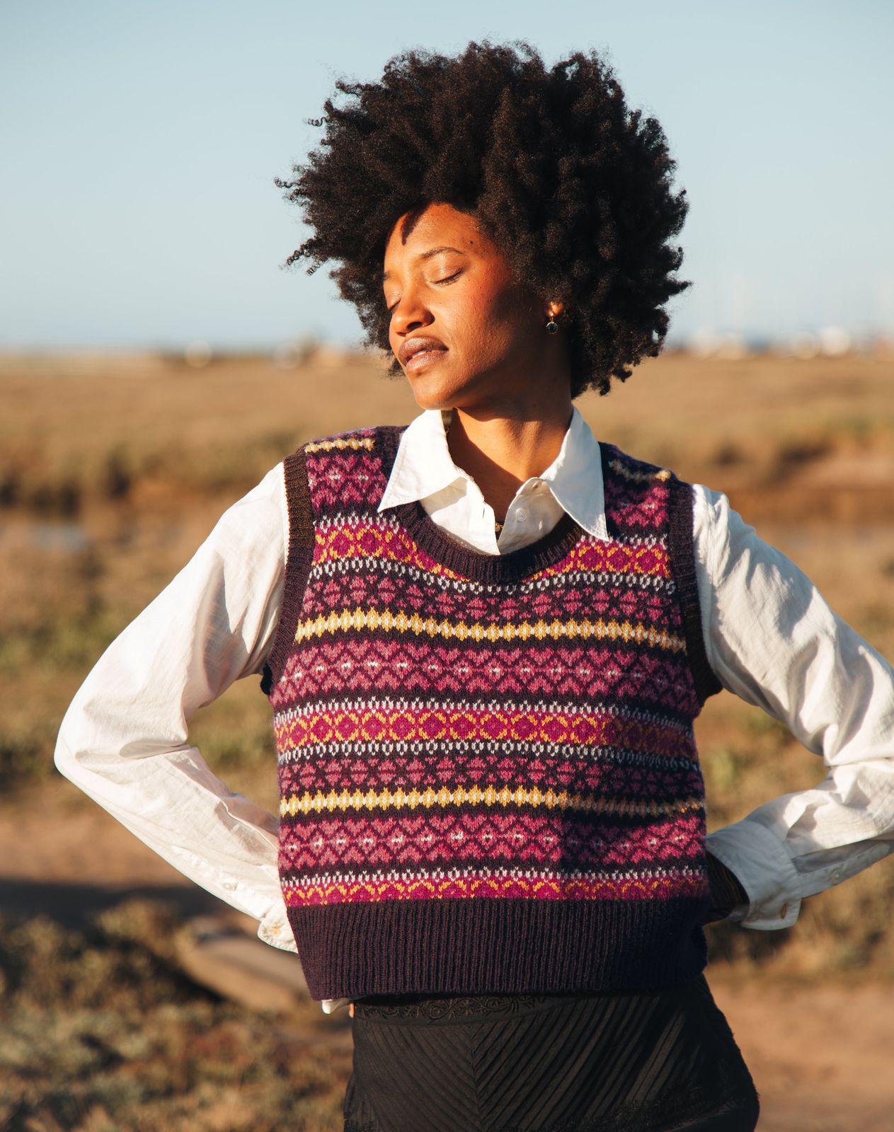 Wool Fair Isle Tank