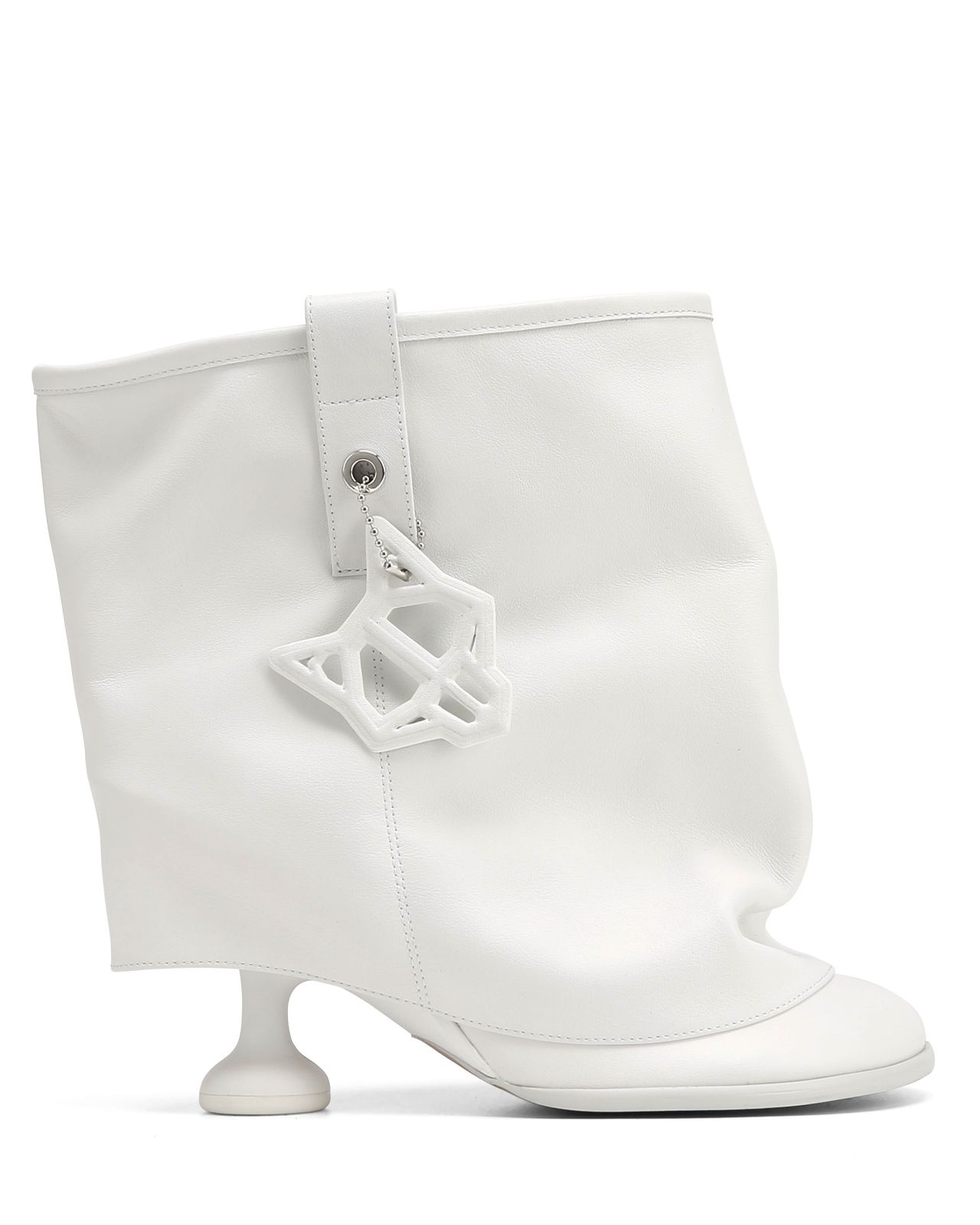 Bam White Leather