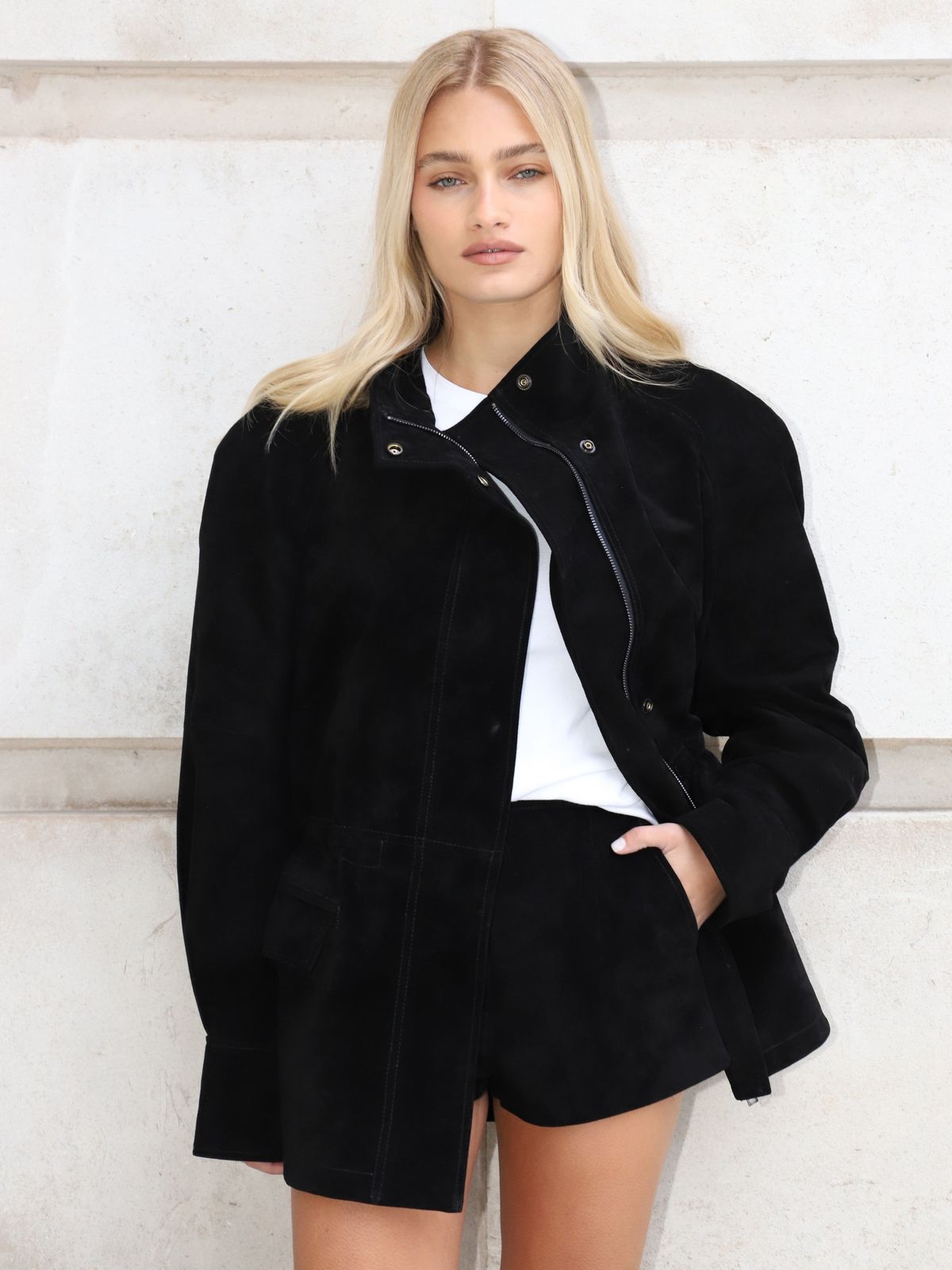 Suede Shorts Black