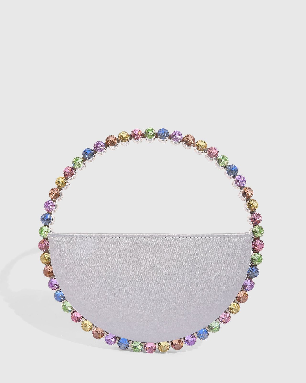 Silver Pastel Eternity Clutch