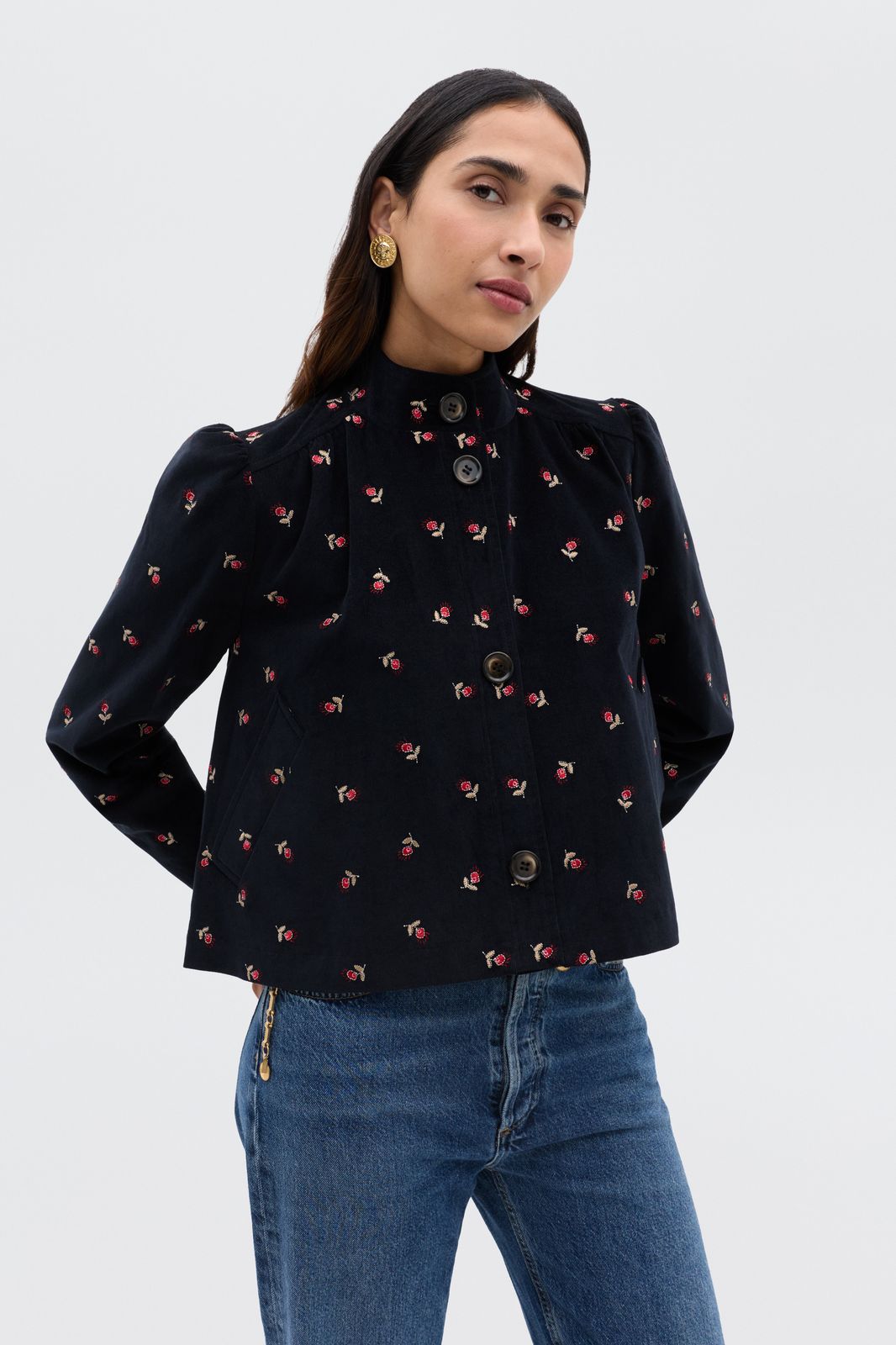 Nyla - Dandy Embroidery Deep Navy