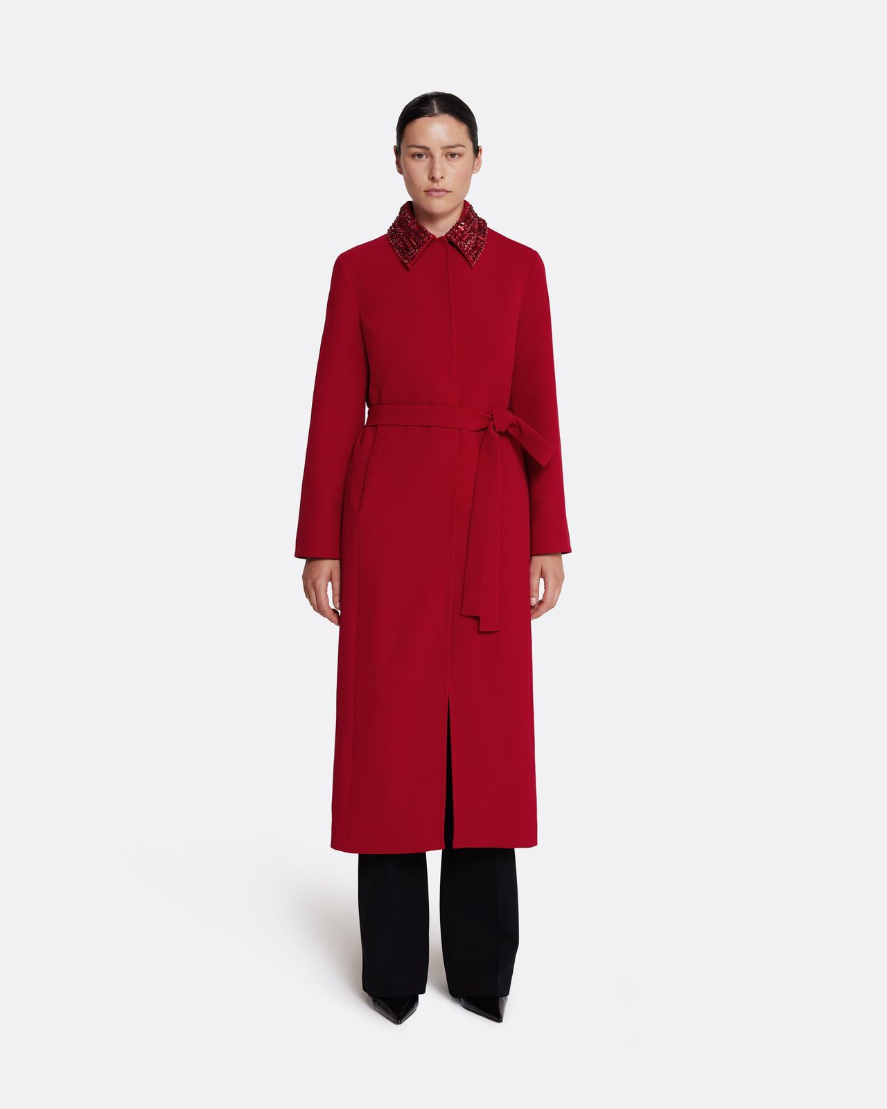 Lillita Jacket in Azalea Red with Multi-reds