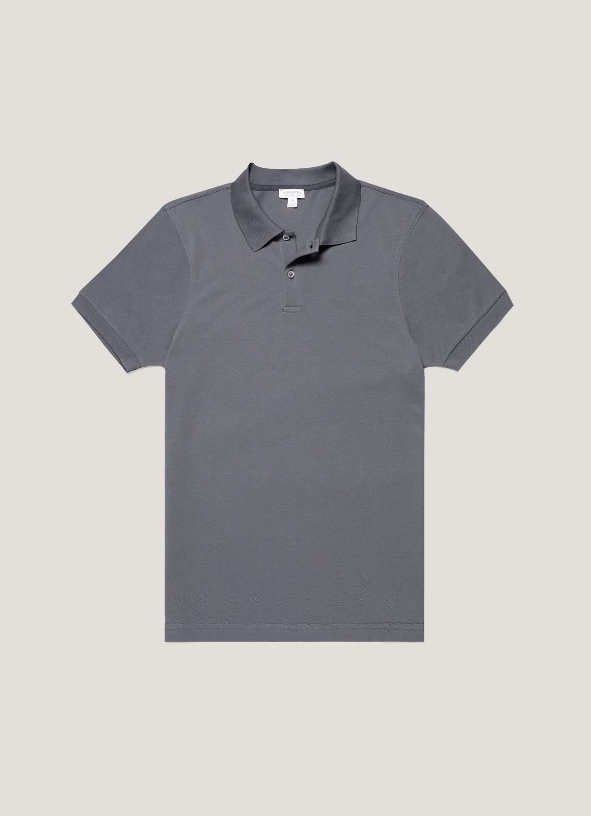 Men's Piqué Polo Shirt in Slate Blue