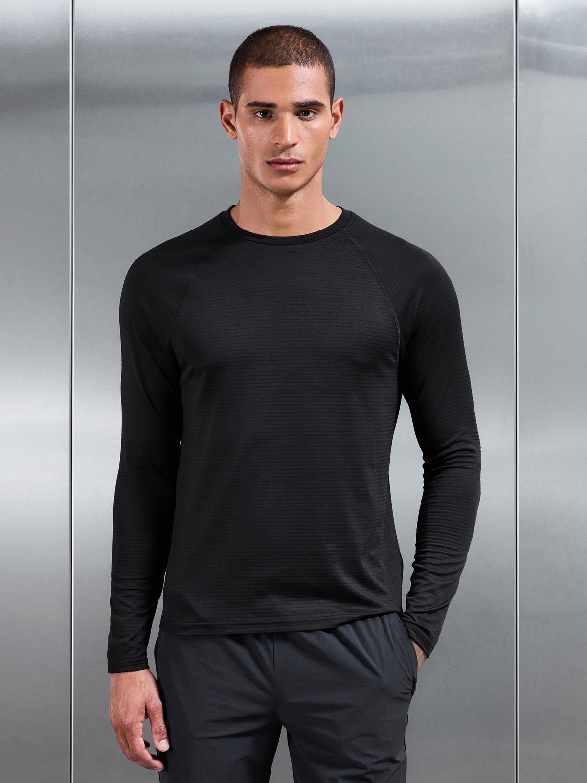 Condition Long Sleeve T-Shirt in Black