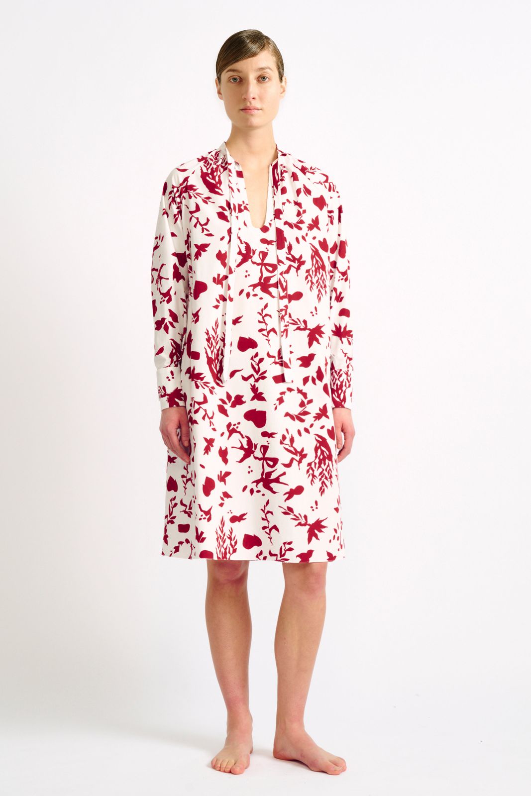 Mini Kirby Orange Seascape Print Kaftan
