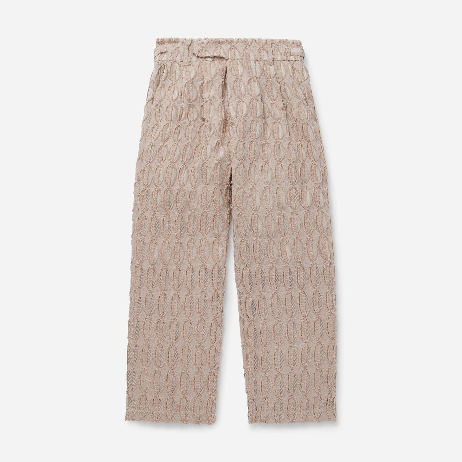 Blush Monogram Cotton Tree Trousers
