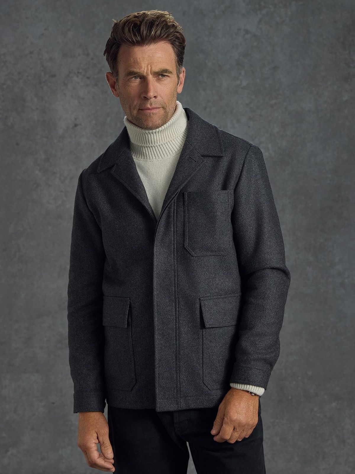 The Service Jacket - Charcoal
