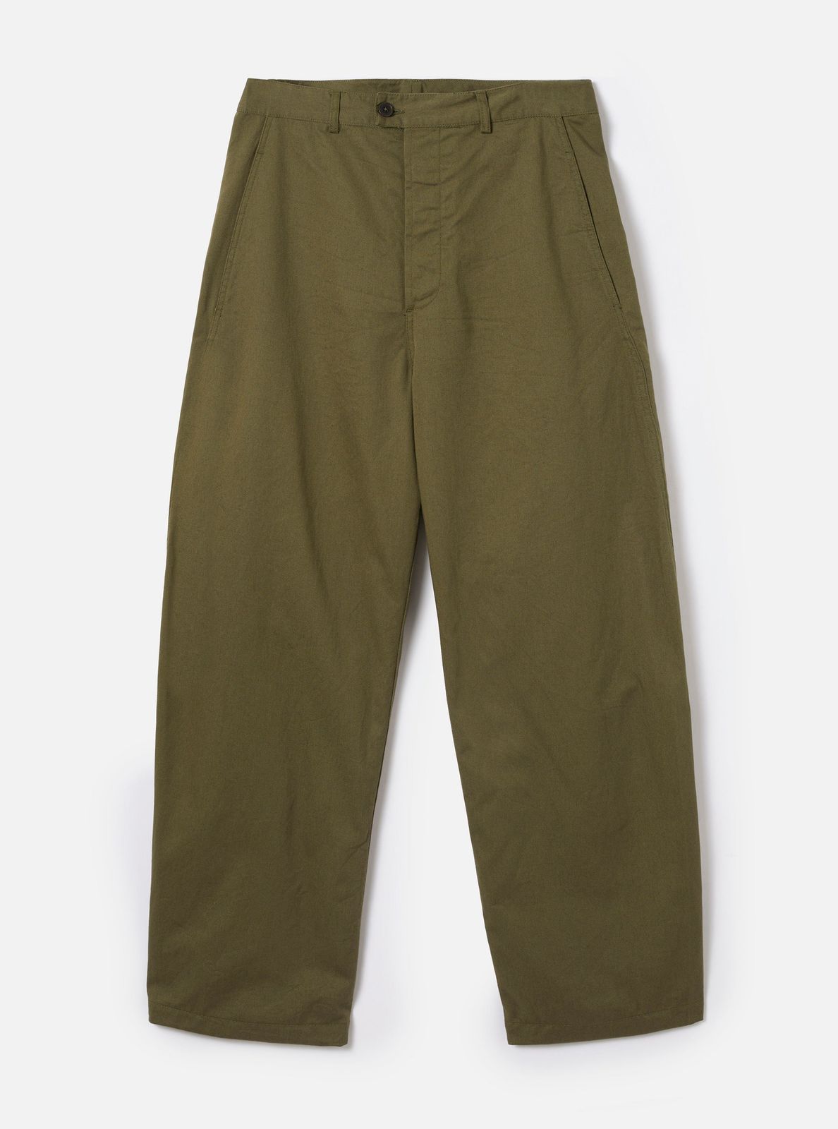Light Olive Twill Curved Pant