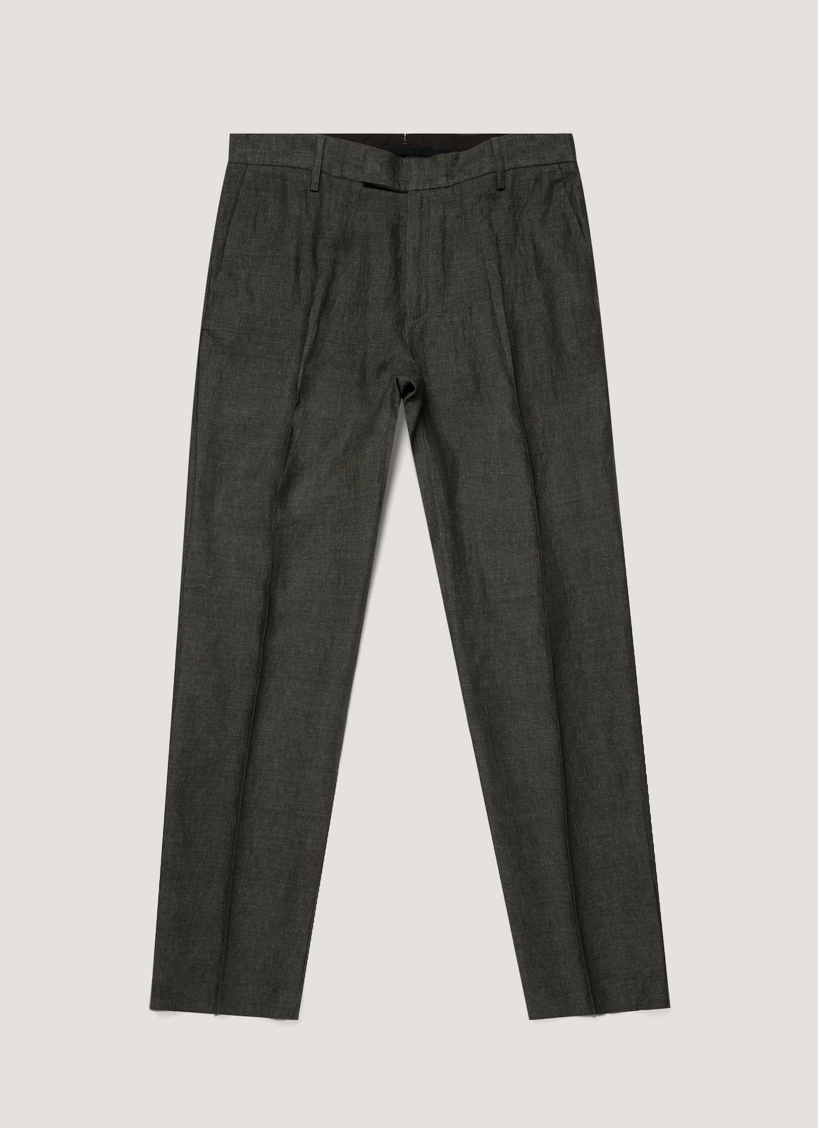 Men's Linen Trouser in Forest
