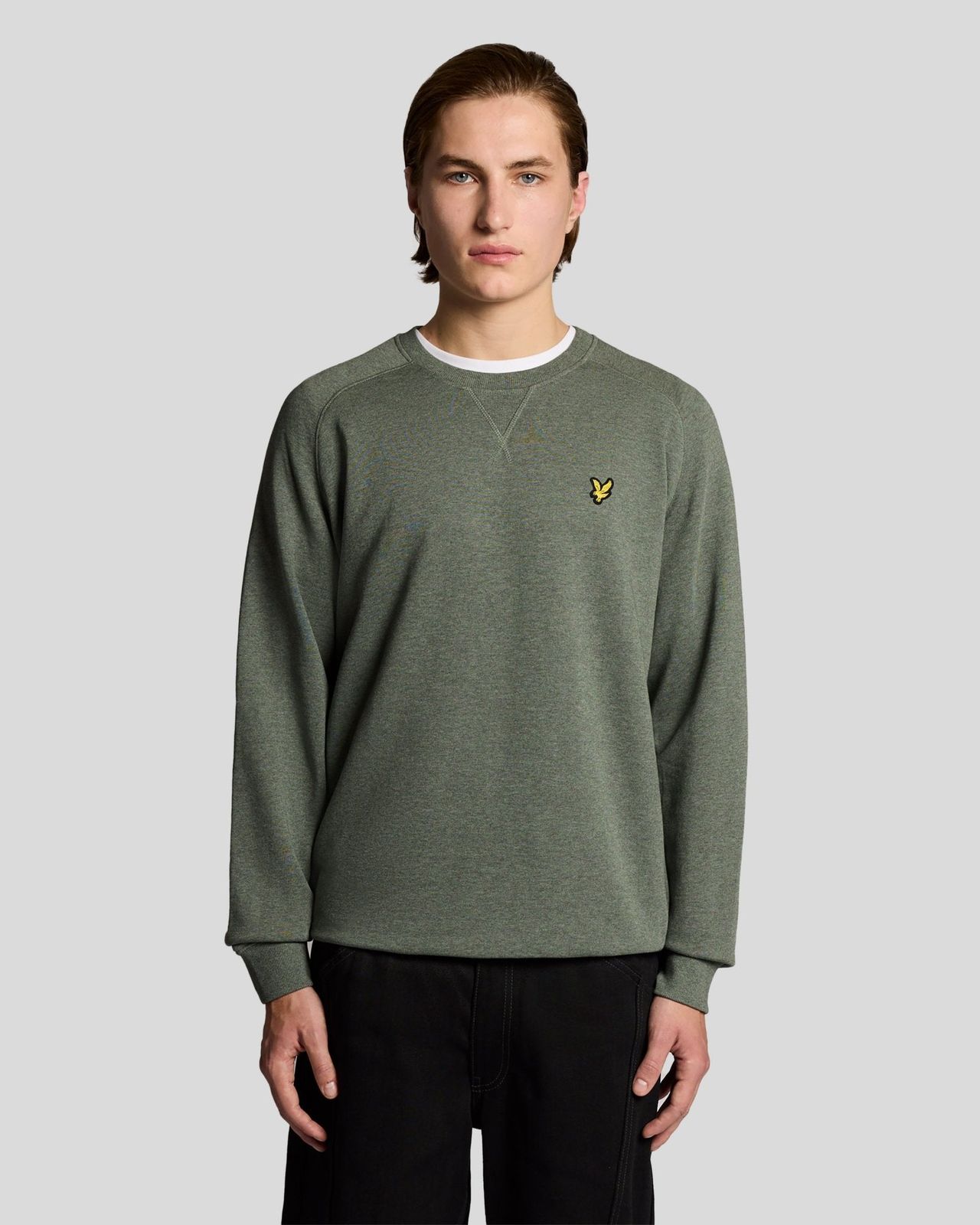 Cotton Marl Raglan Sweatshirt