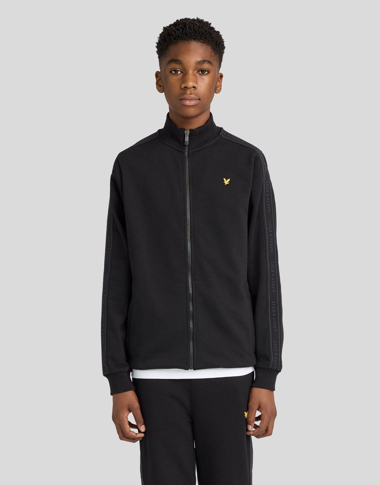 Cotton Jacquard Tape Track Top