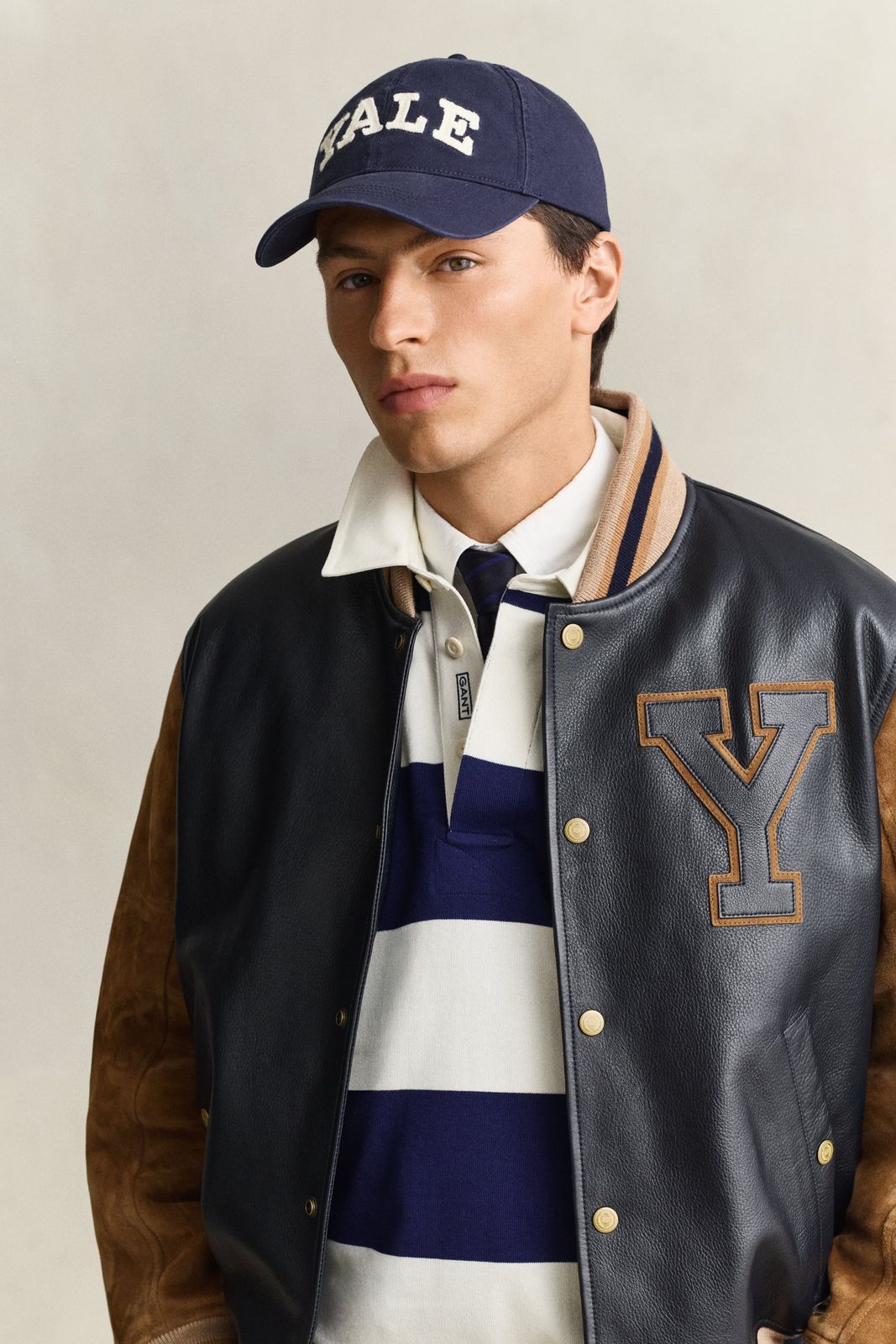 Gant x Yale Washed Cotton Twill Cap - CREAM