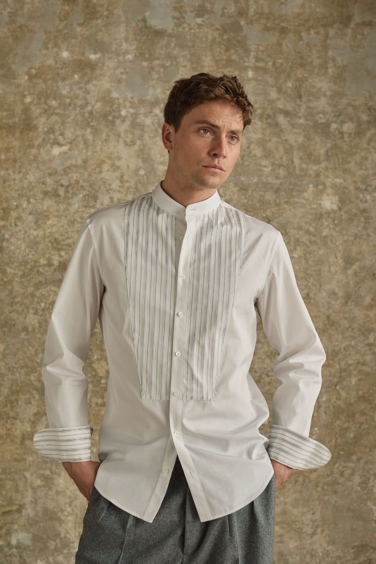 Chemise ROMANCIER à Plastron rayé