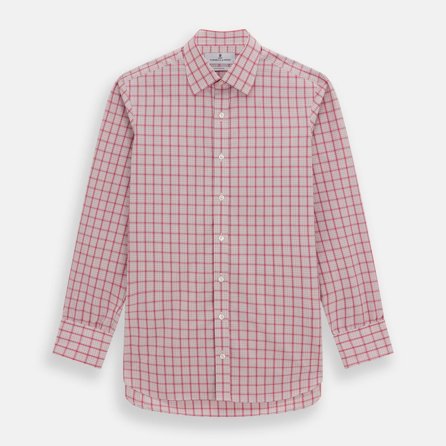 Pink Graph Overlay Check Mayfair Shirt