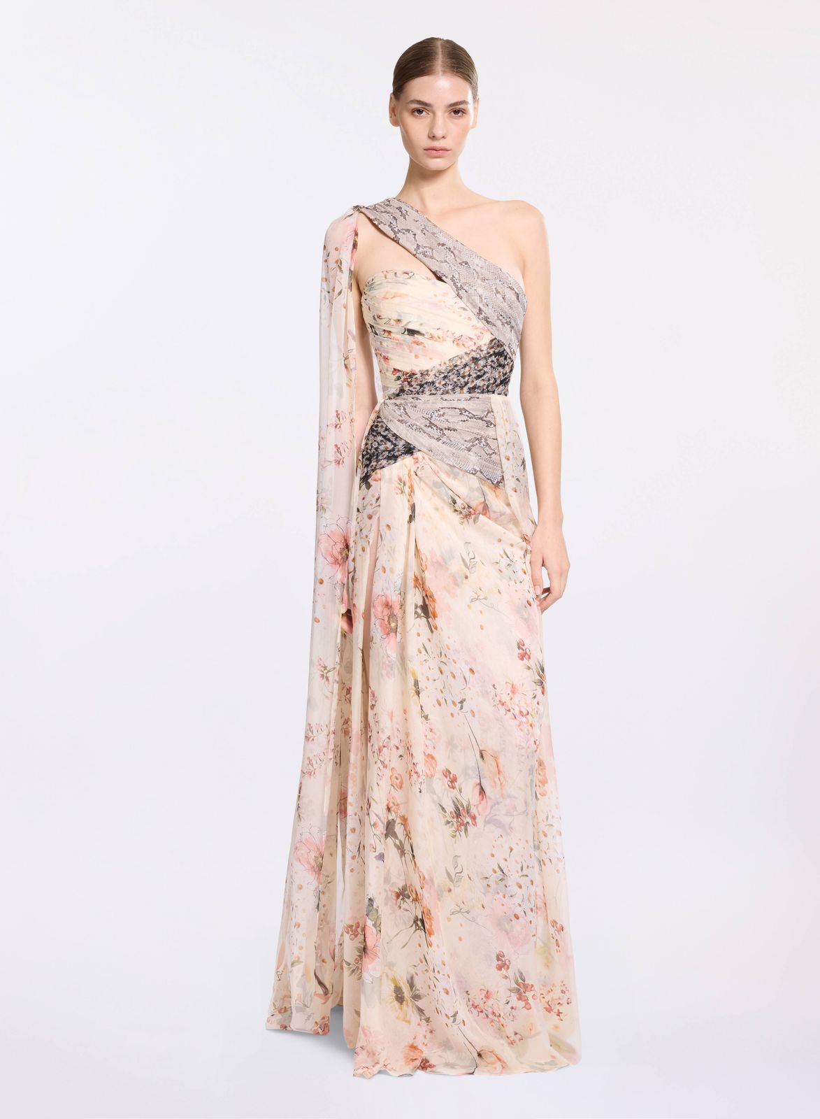 Floral Print Long Dress