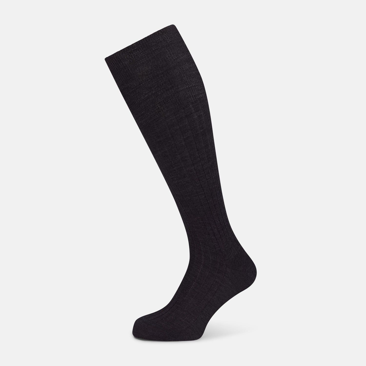 Charcoal Long Wool Socks