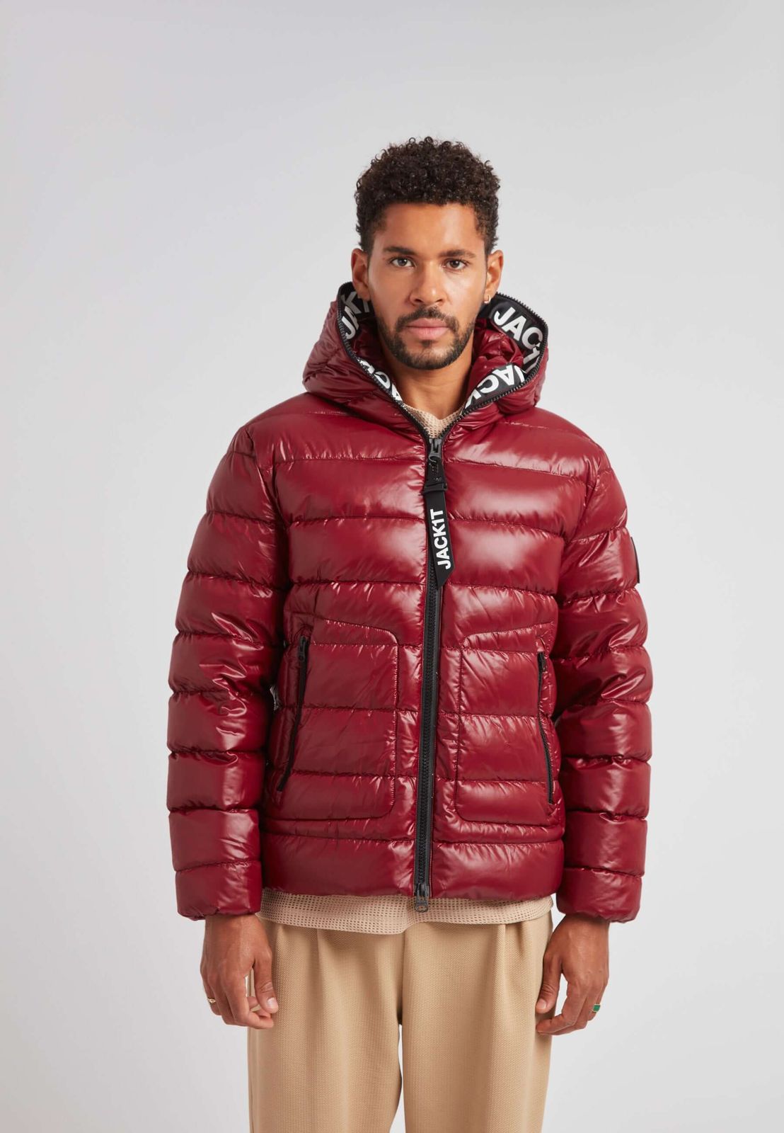 R4D Tramline Puffer Racer Jacket Lux Red