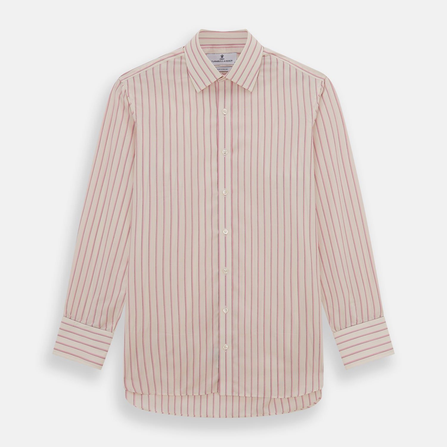 Pink Fine Track Stripe Mayfair Shirt