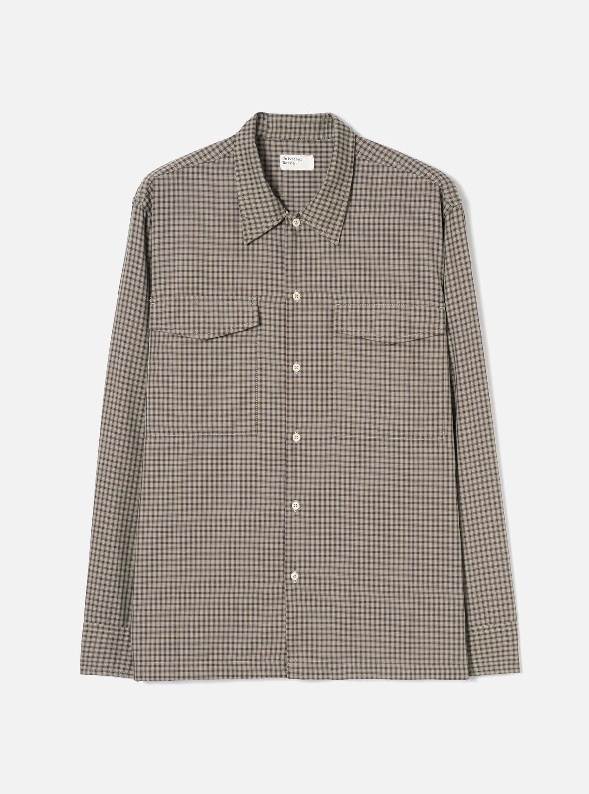 Sand/Olive Parker Check Attendant Shirt