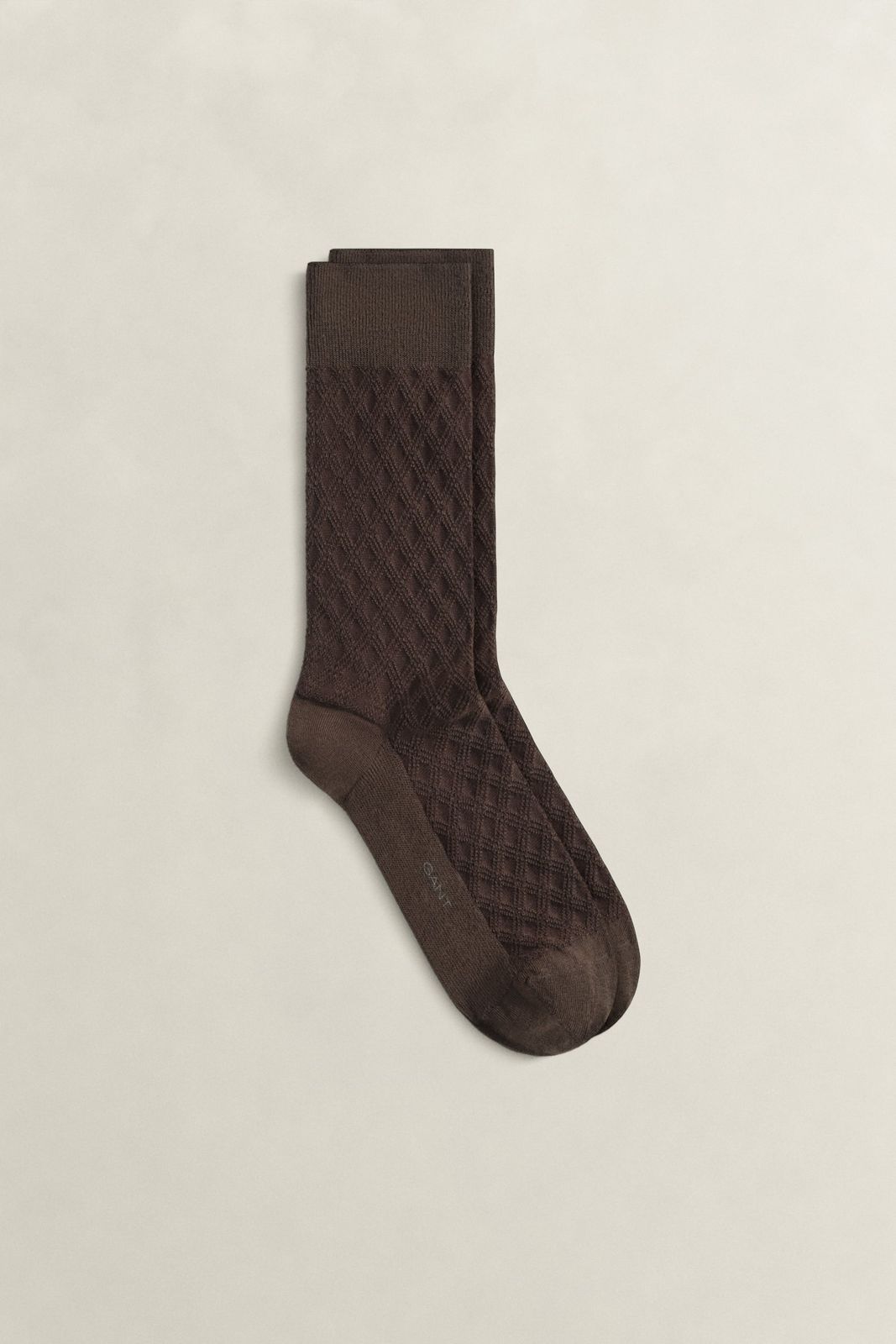 Plaid Mercerized Socks - MARINE