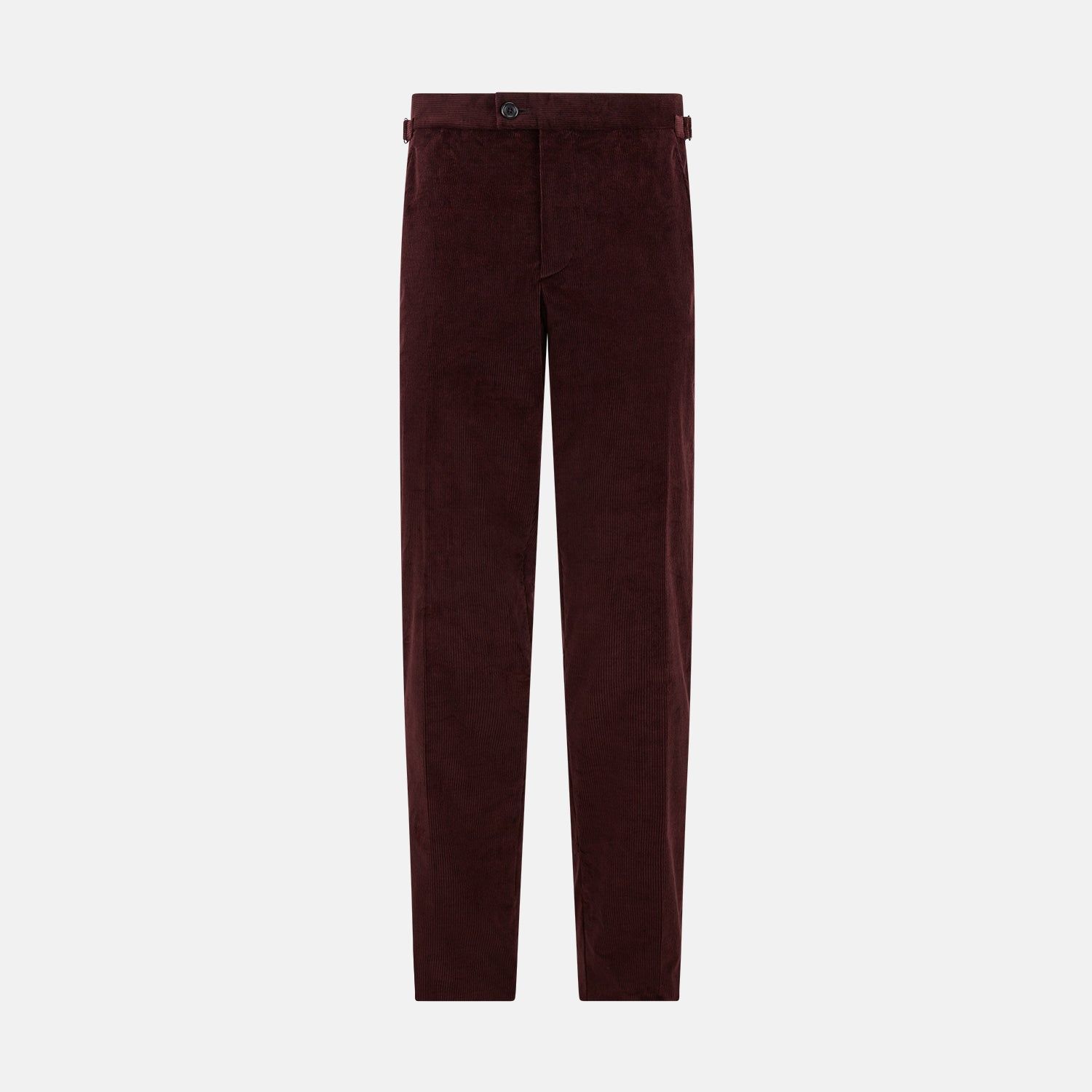 Burgundy Corduroy Henry Trousers