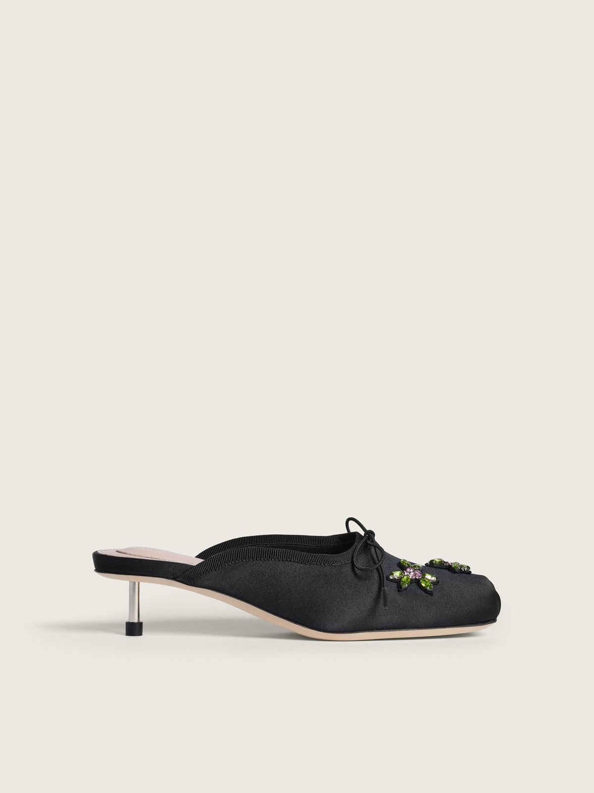 Embellished Pointe Mule Heel