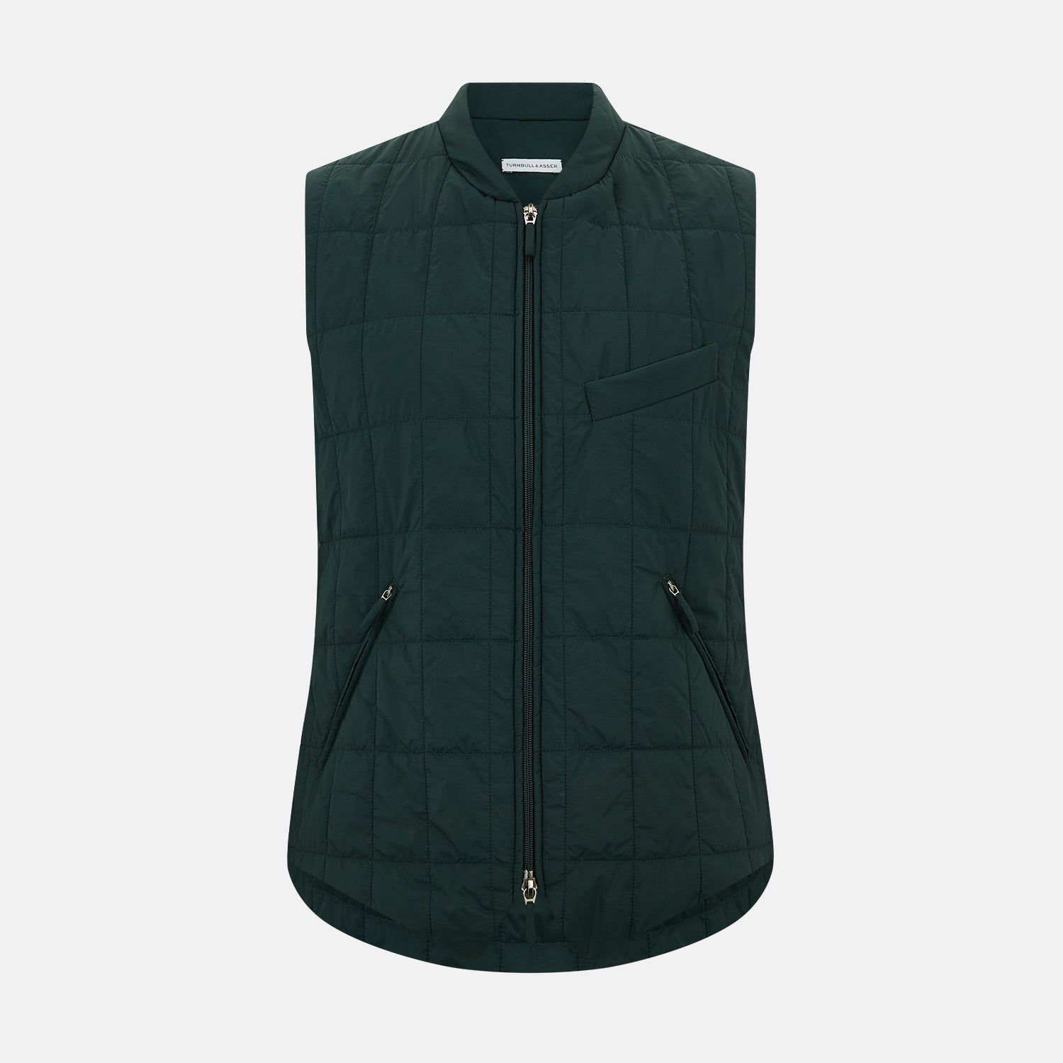 Forest Green Quilted Gilet
