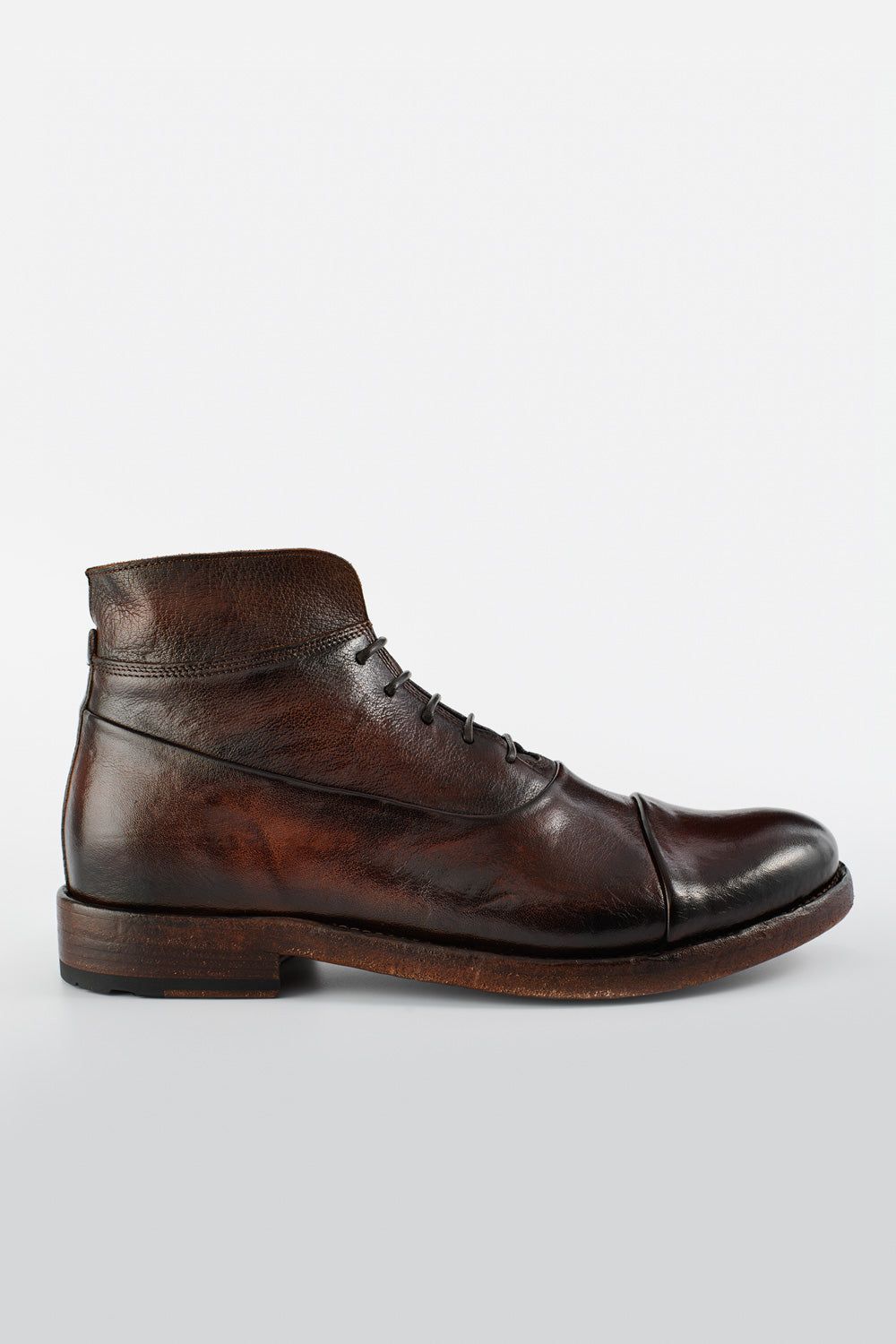 SLOANE raw-brown chukka boots.